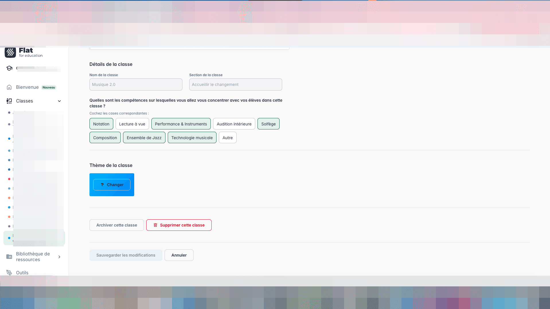 Step #11: Cliquez sur "Classes"