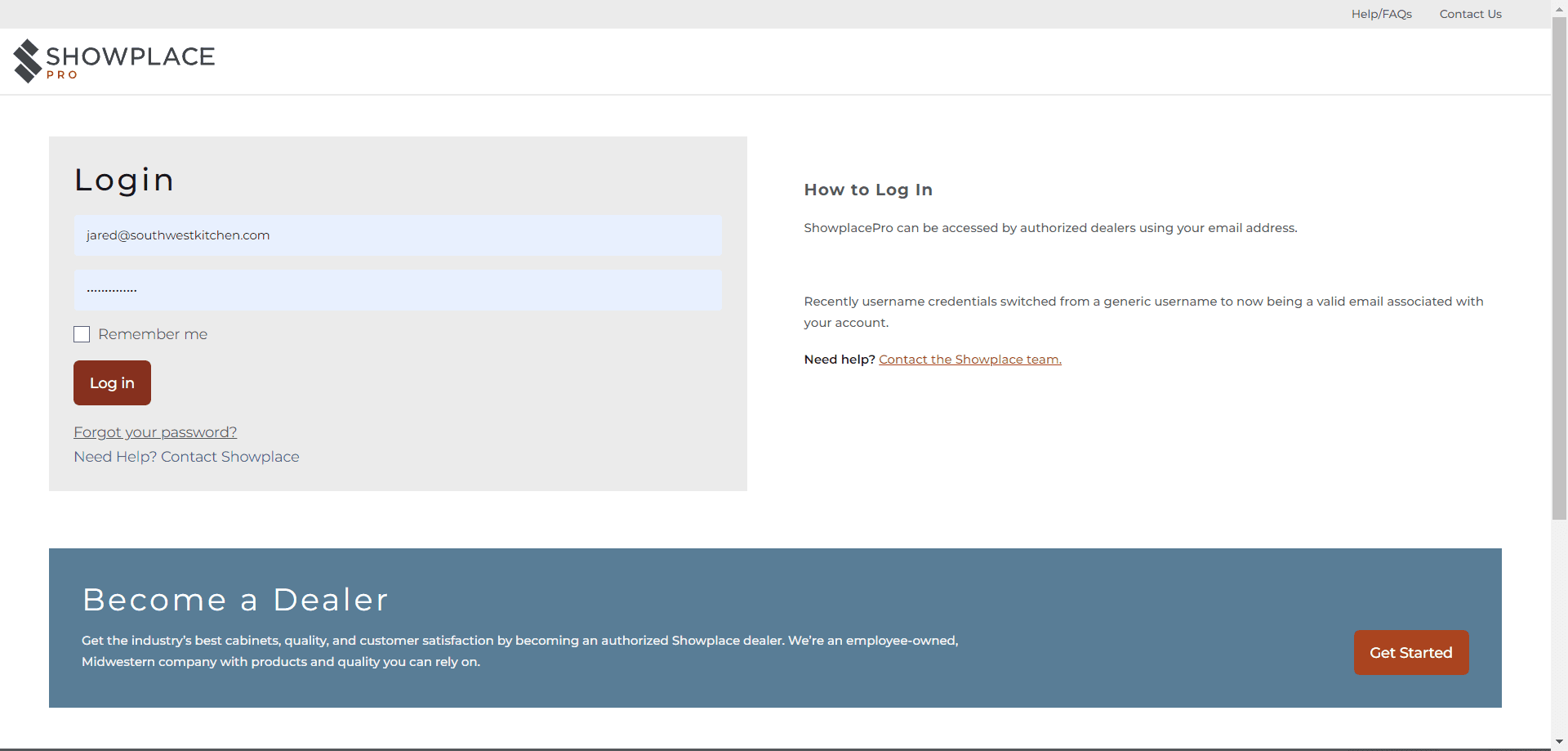 Step #3: Enter your credentials