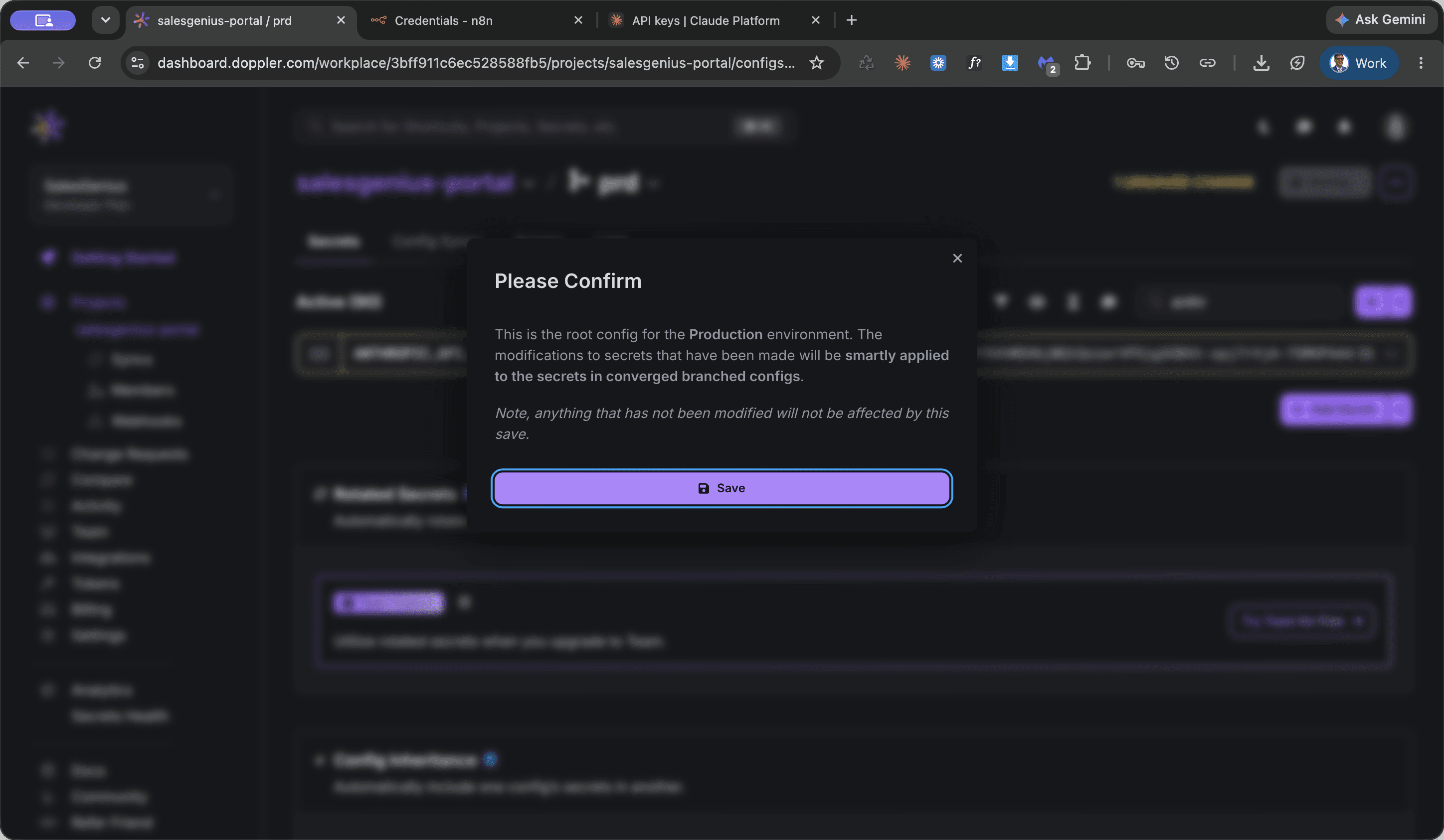 Step #6: Click Save in the confirmation modal.