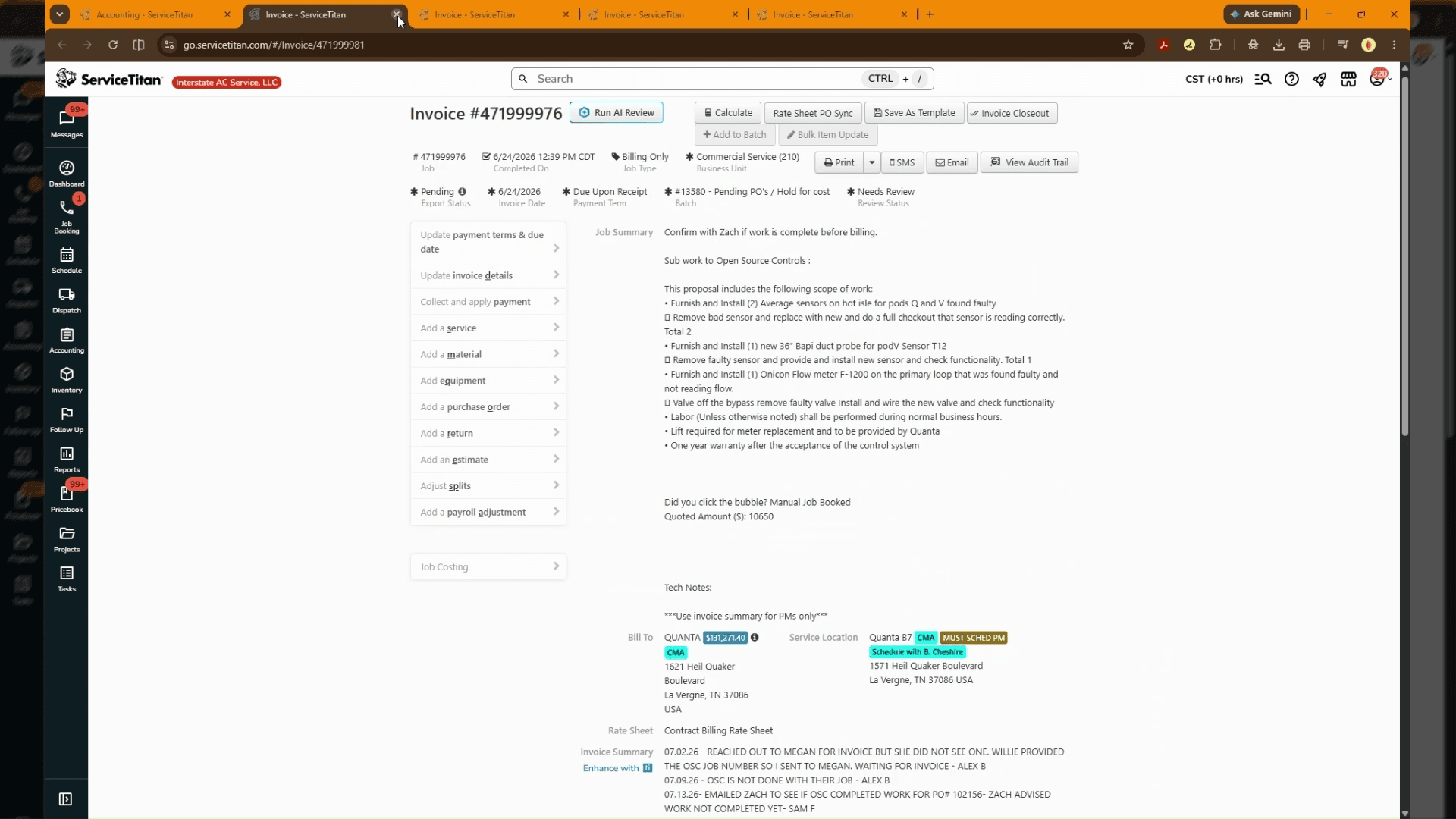 Step #2: Review invoice details, line items, and purchase orders. (Are they received? Is there anything pending?) If No Unbatch if - Yes reach out to vendor for invoice/CM