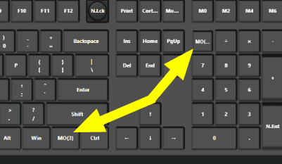 Step #38: Below is a depiction of the "number pad key" that I'm referring to. In this image it is showing you what the key is actually mapped to, which is a modifier. And if you look down at the fn key, you'll see that it is the same modifier.
