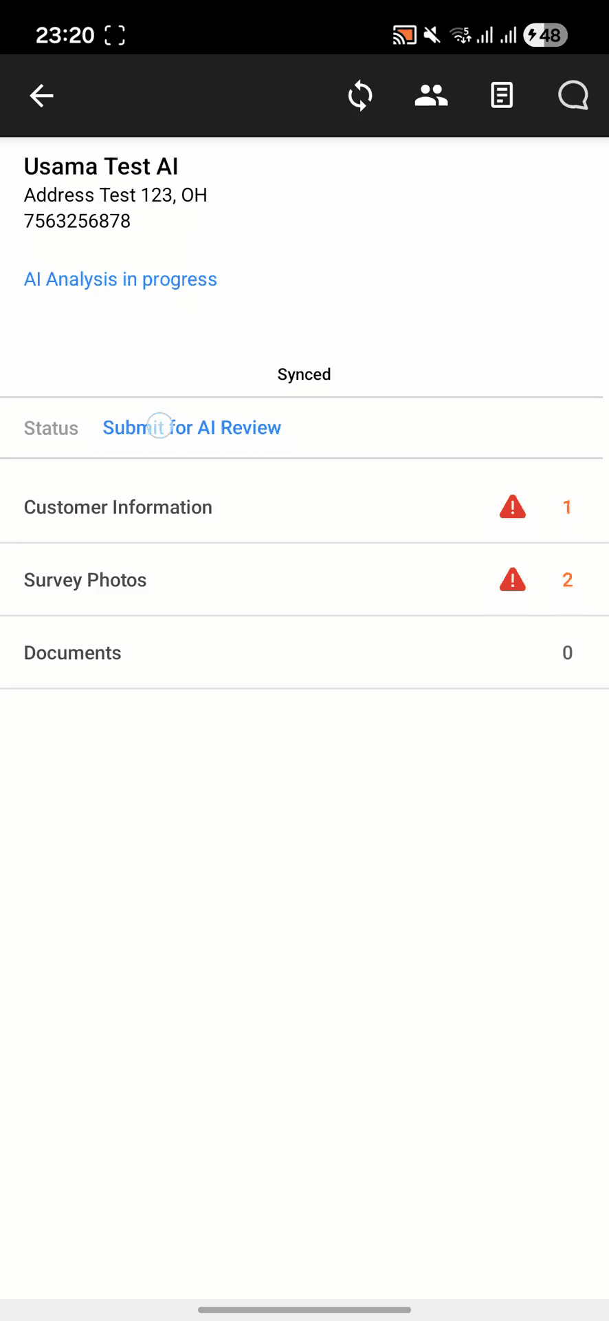 Step #22: Select Complete from the dropdown menu to finalize the job.