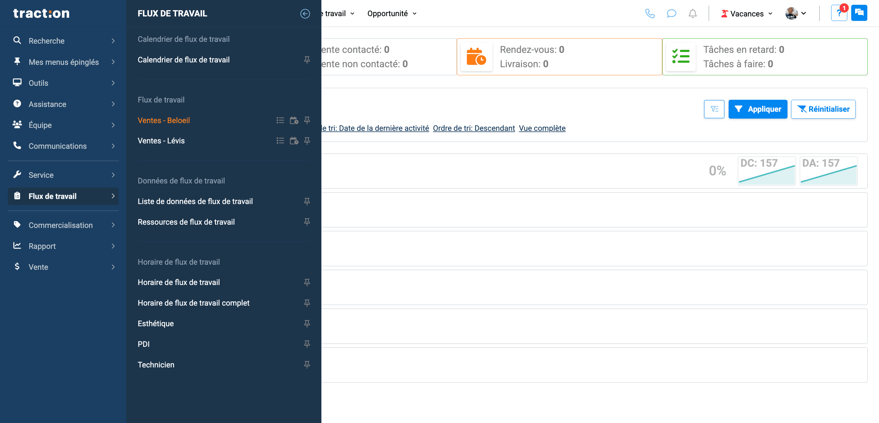 Step #16: Cliquez sur le flux de travail correspondant