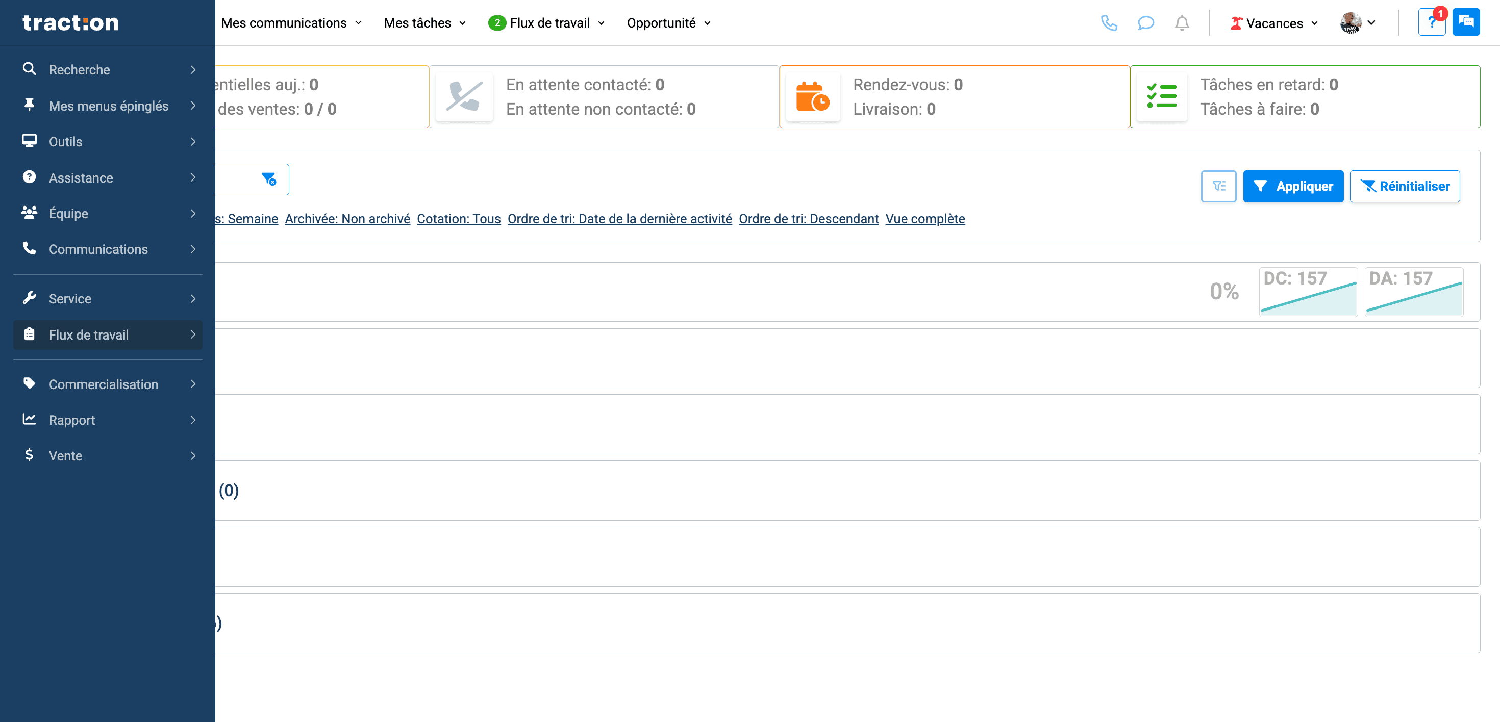 Step #15: Cliquez sur flux de travail
