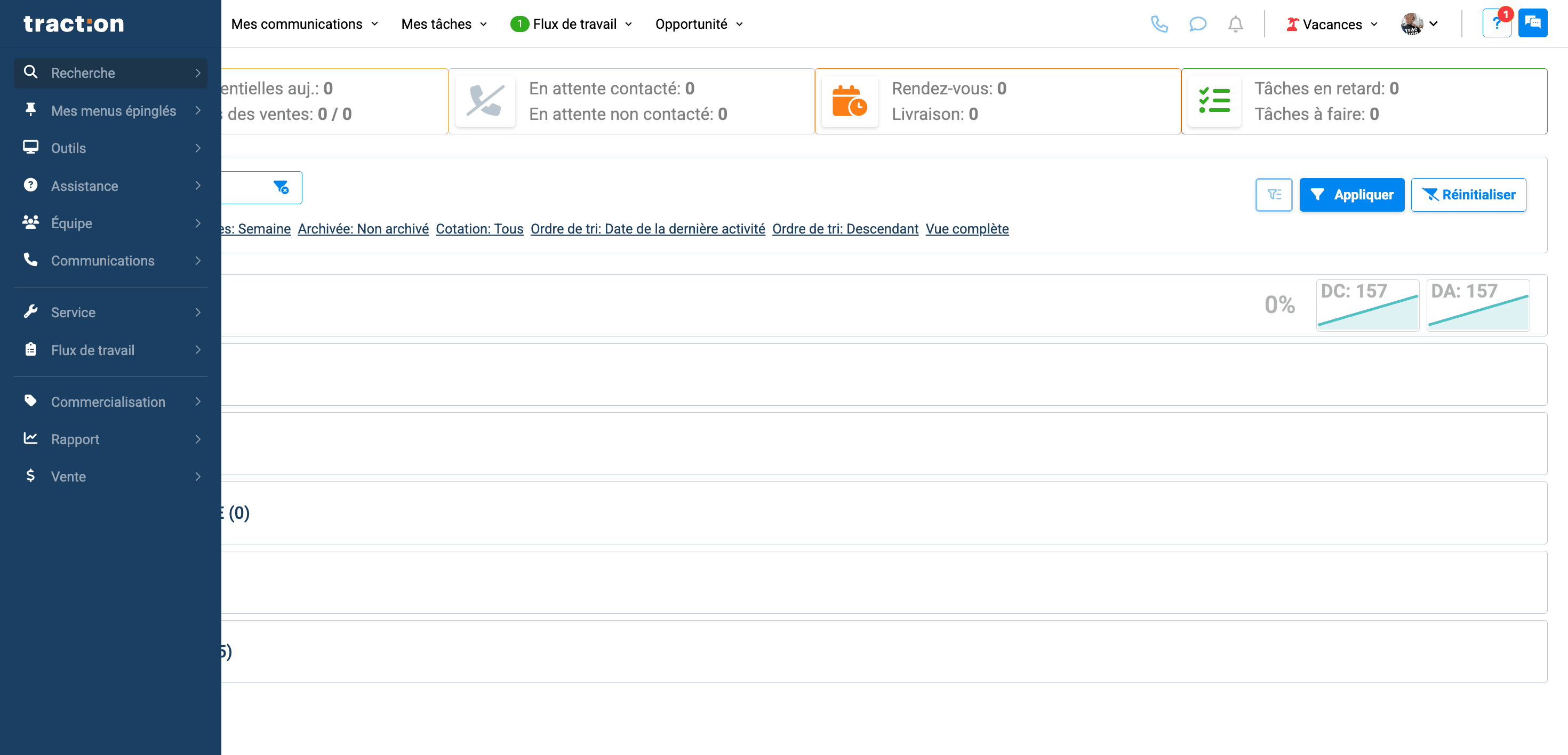 Step #1: Commencez par rechercher le client, soit par son nom, soit par son numéro de téléphone dans l'onglet recherche.