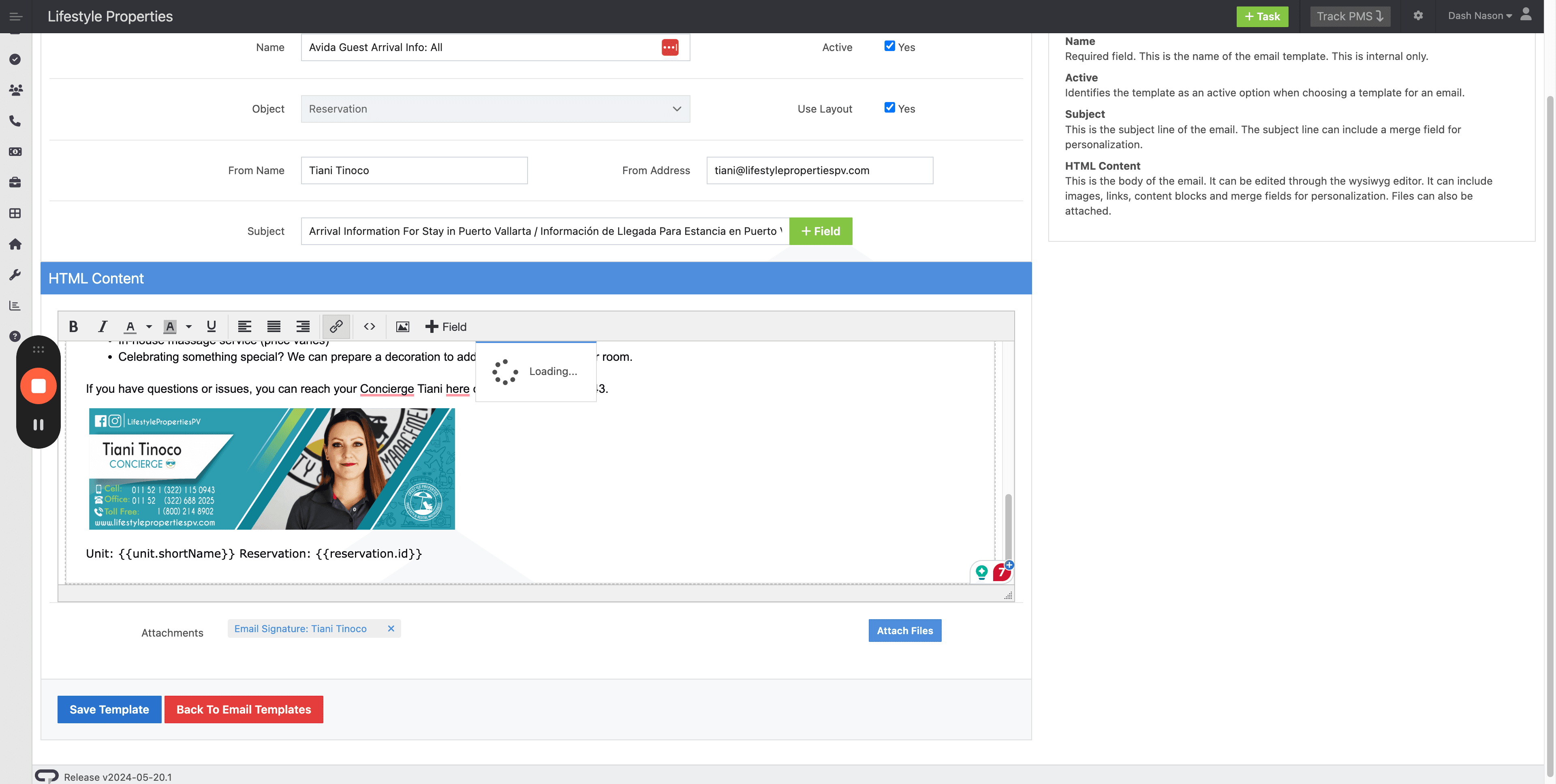 Step #7: Click "Save Template"