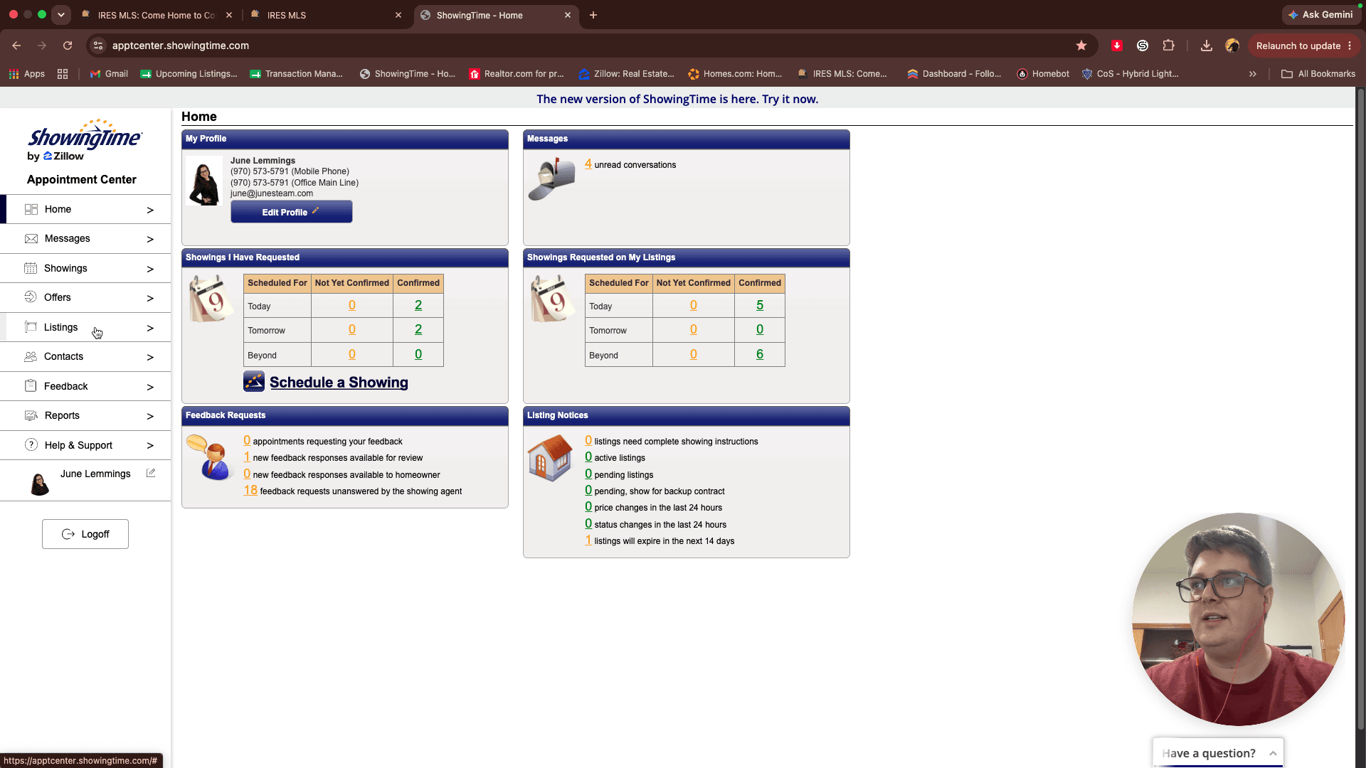 Step #12: Click Listings in the left-hand navigation menu.