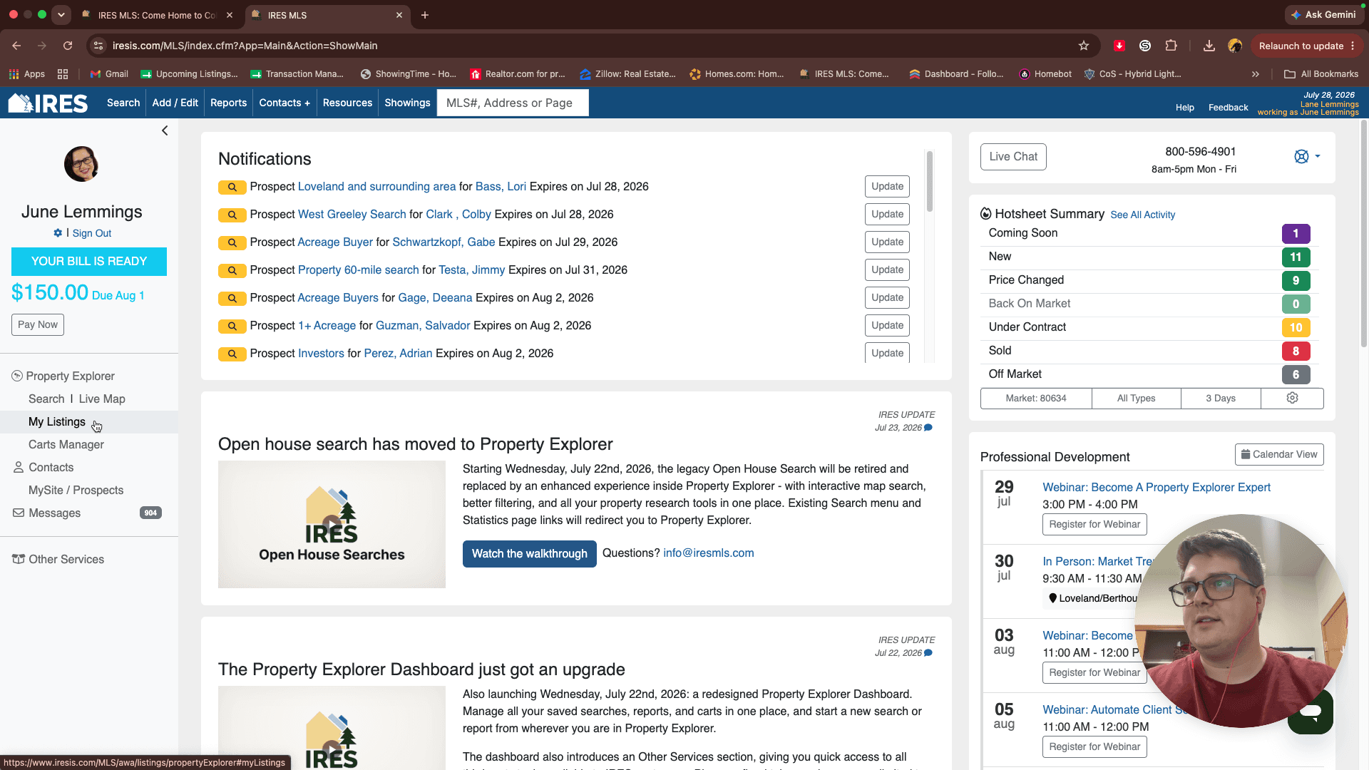 Step #7: Click My Listings in the left-hand navigation menu.