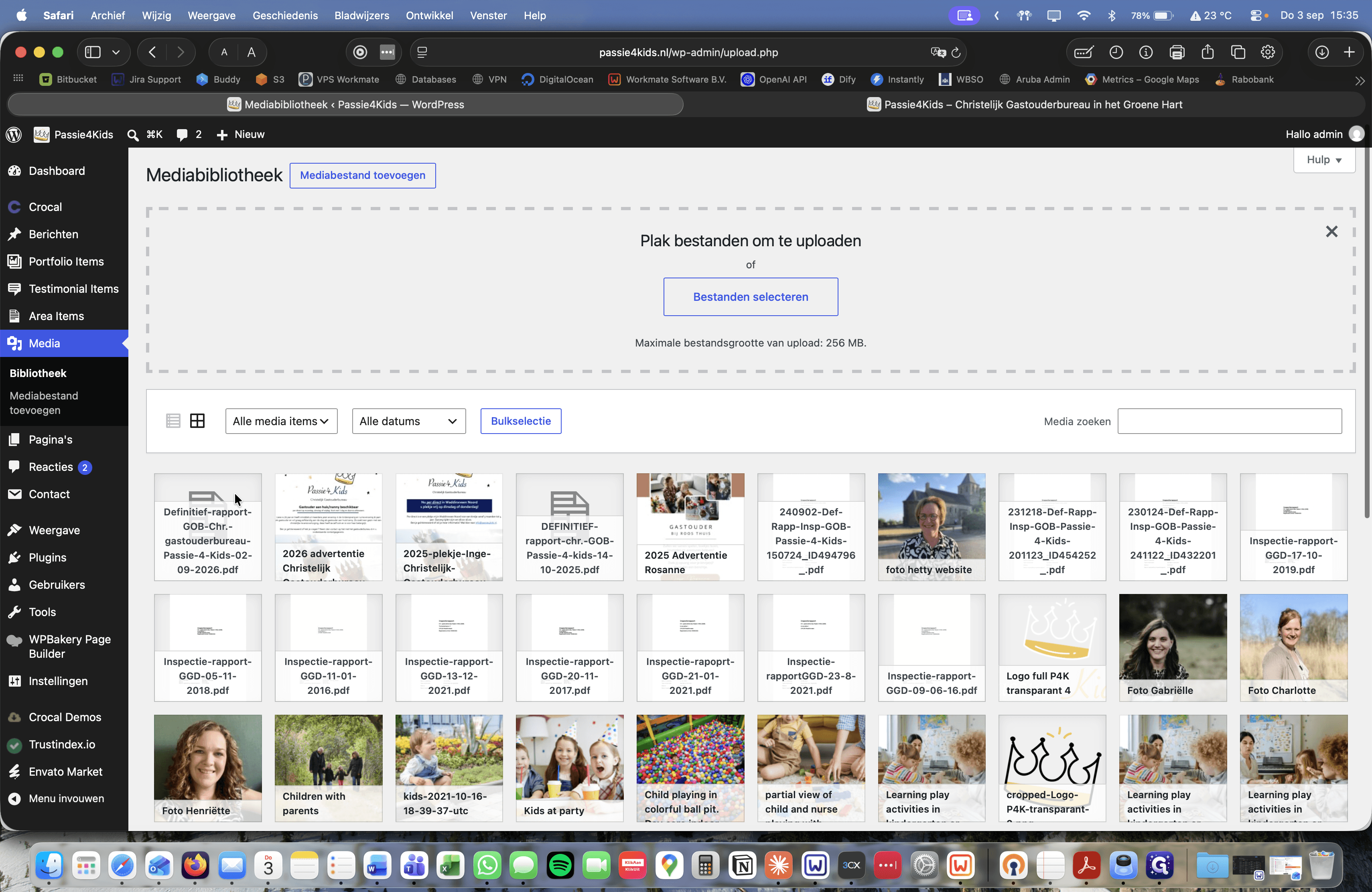 Step #13: Klik op het geüploade bestand in de mediabibliotheek om de bestandsdetails te openen.