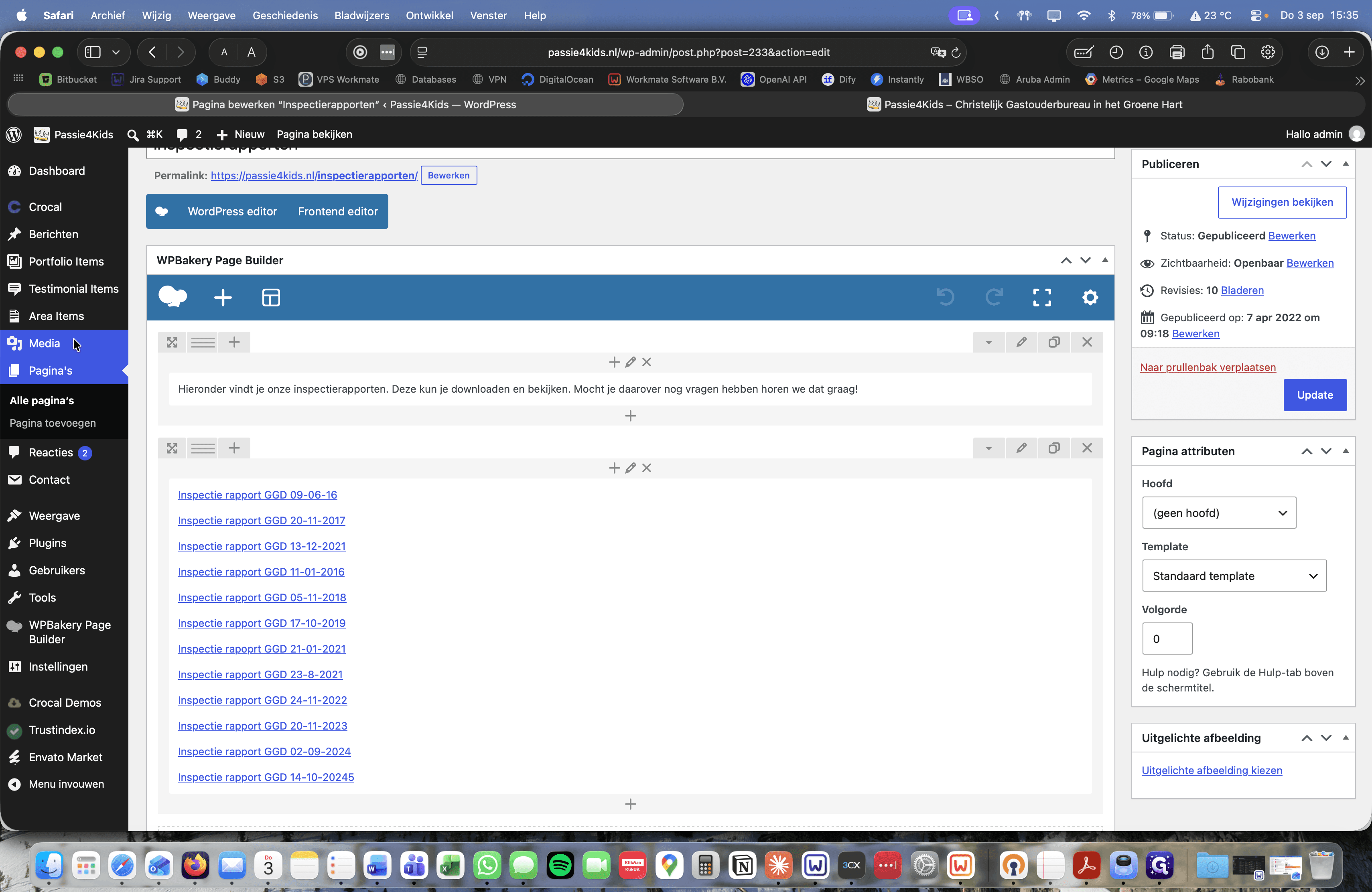 Step #9: Klik in het linkermenu op Media.