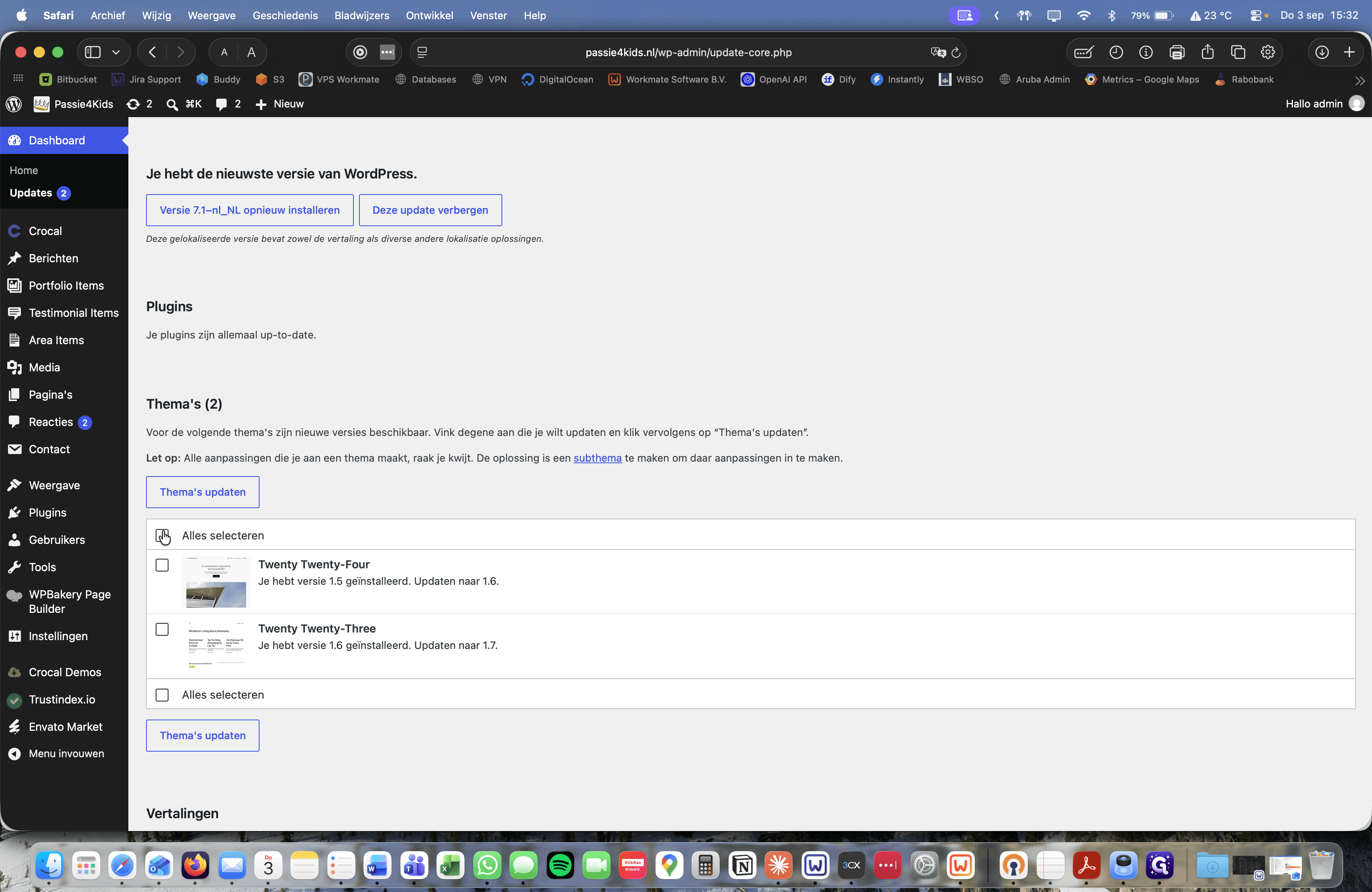 Step #3: Vink Alles selecteren aan om alle beschikbare updates te selecteren.