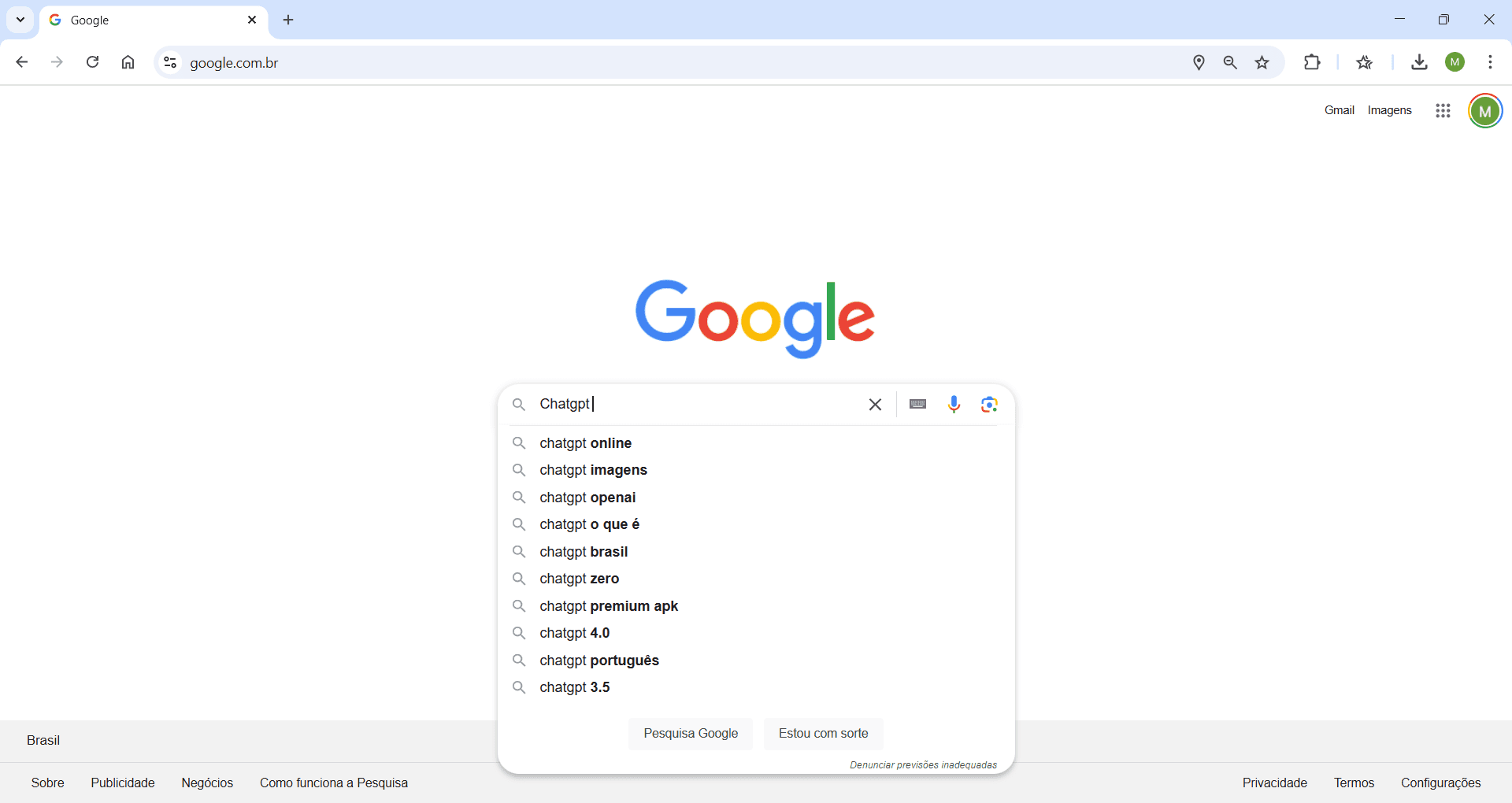 Step #1: 1ª Forma de acesso ao site do ChatGPT: Pesquisando no Google.