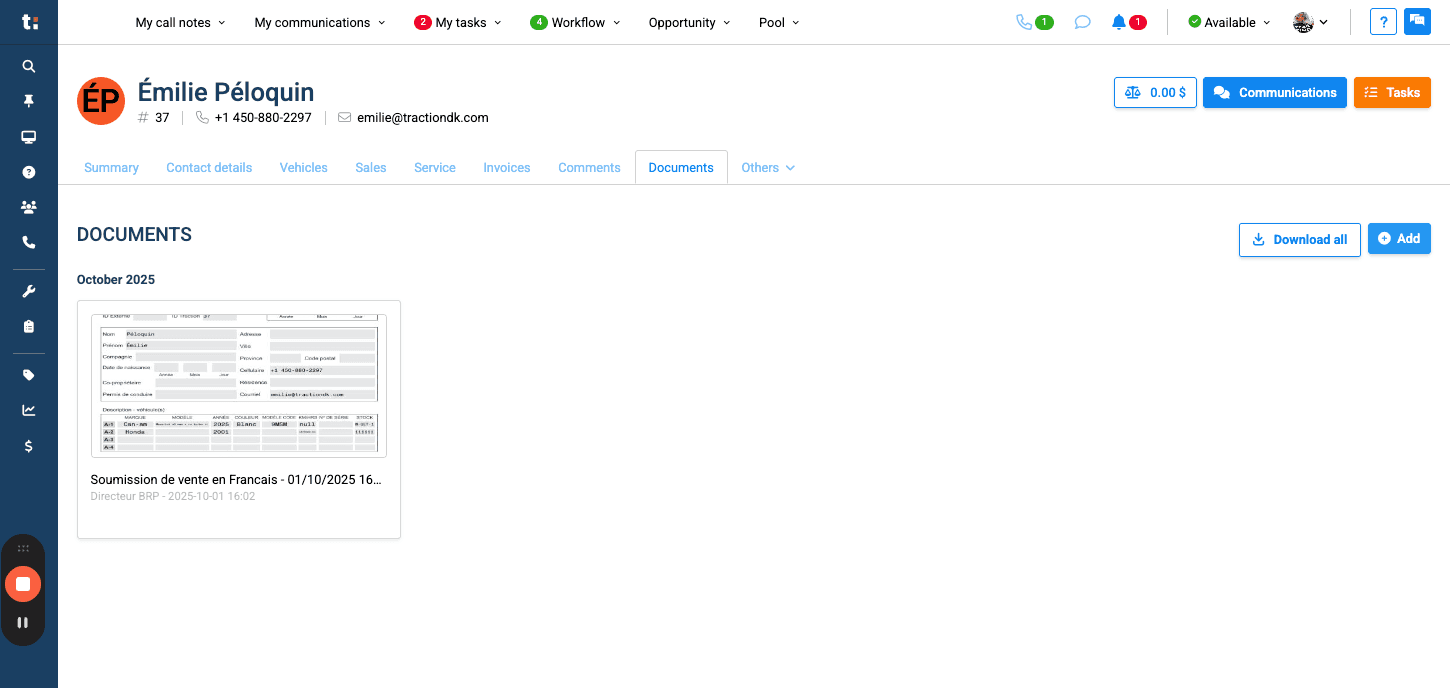 Step #6: You can also add files from you computer by clicking the Add tab.