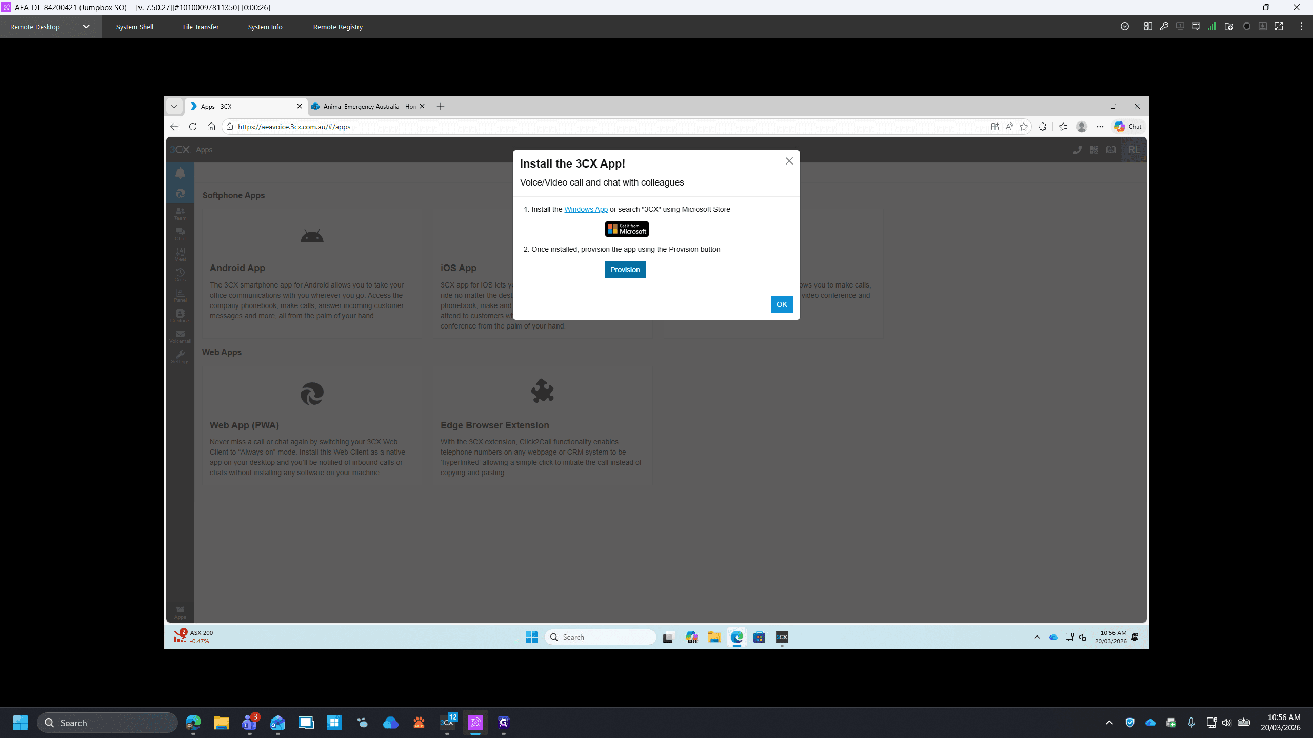 Step #6: Click on Provision