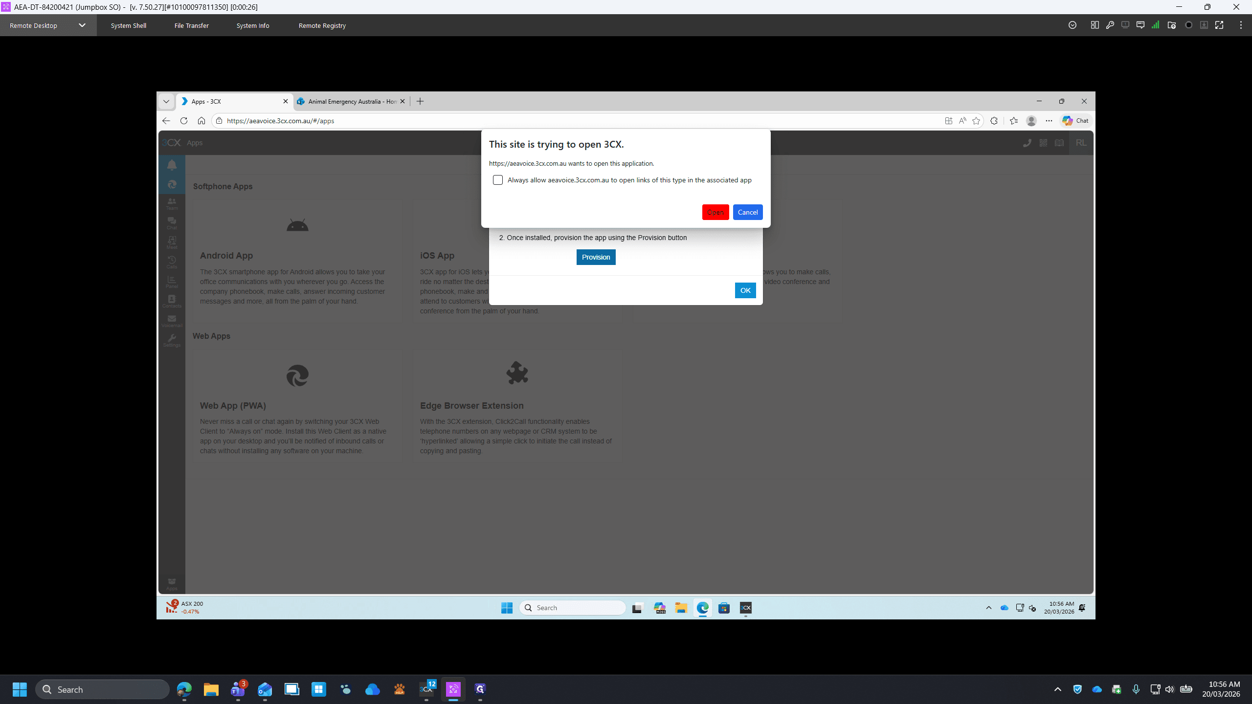 Step #7: If prompted, Click on Open