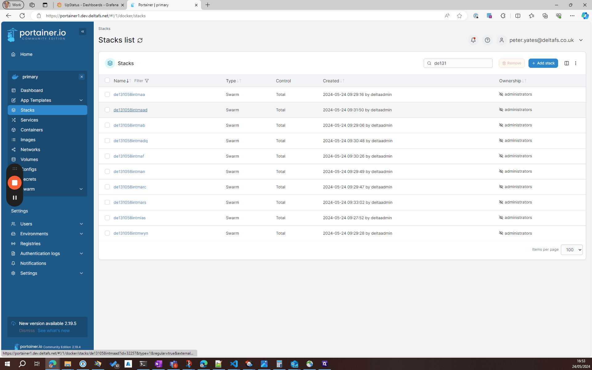 Step #6: Click "de131058intmaad"