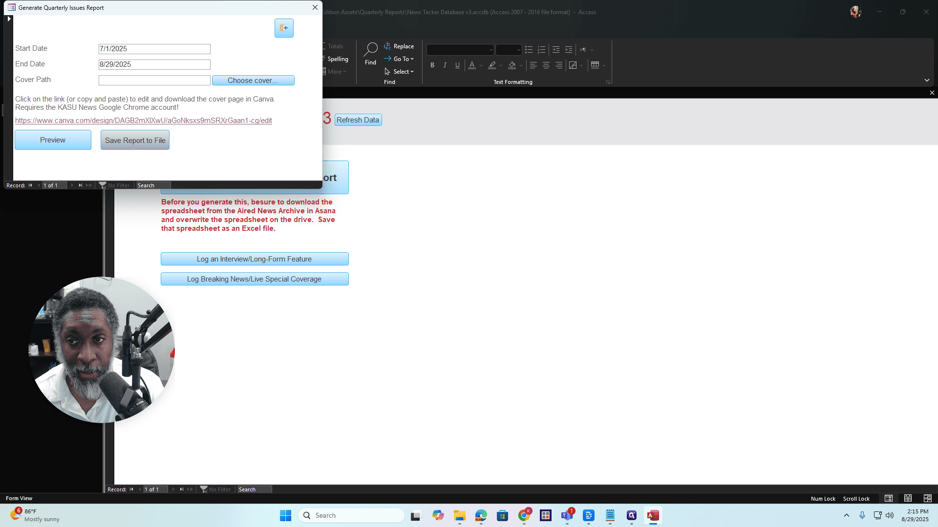 Step #60: Click on "Save Report to File"
