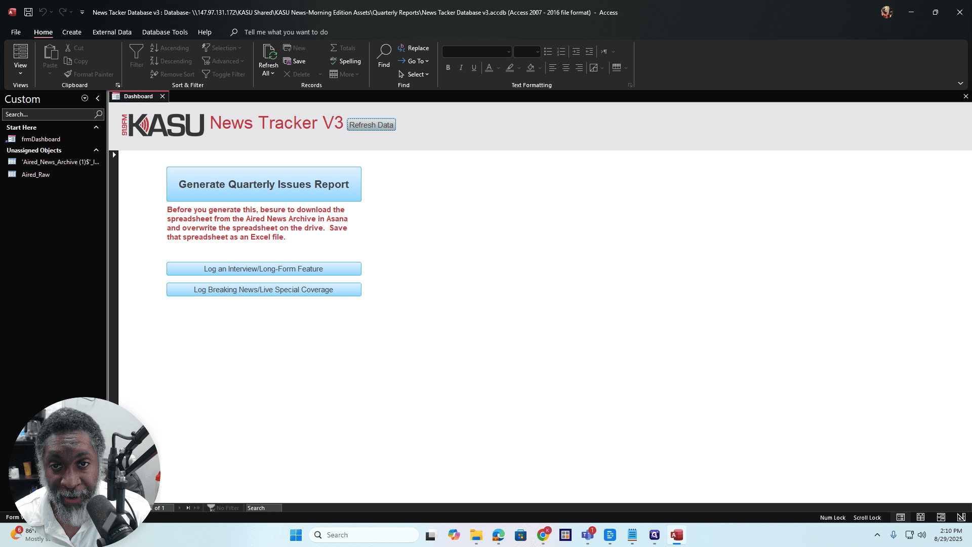 Step #28: Click on "Refresh Data"