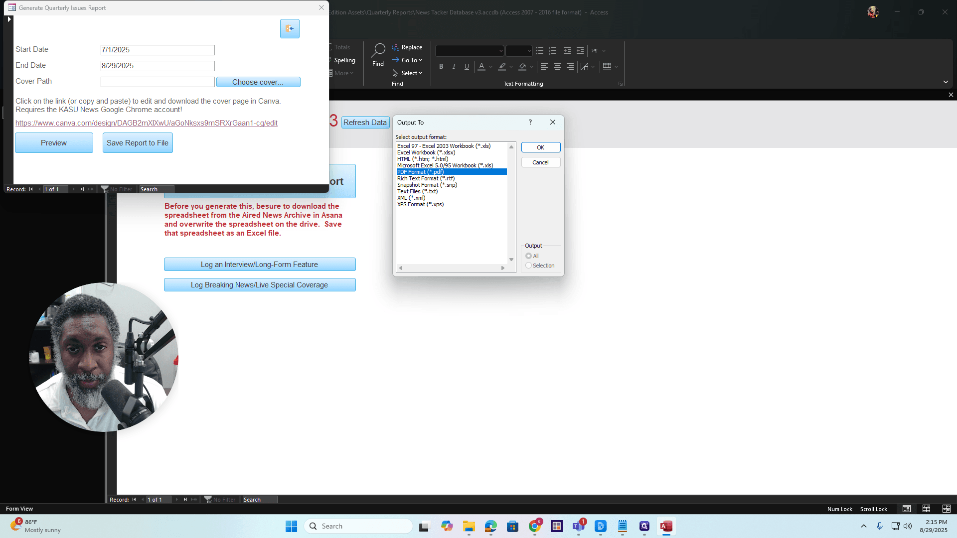 Step #61: Click on "PDF Format ( * .pdf )"