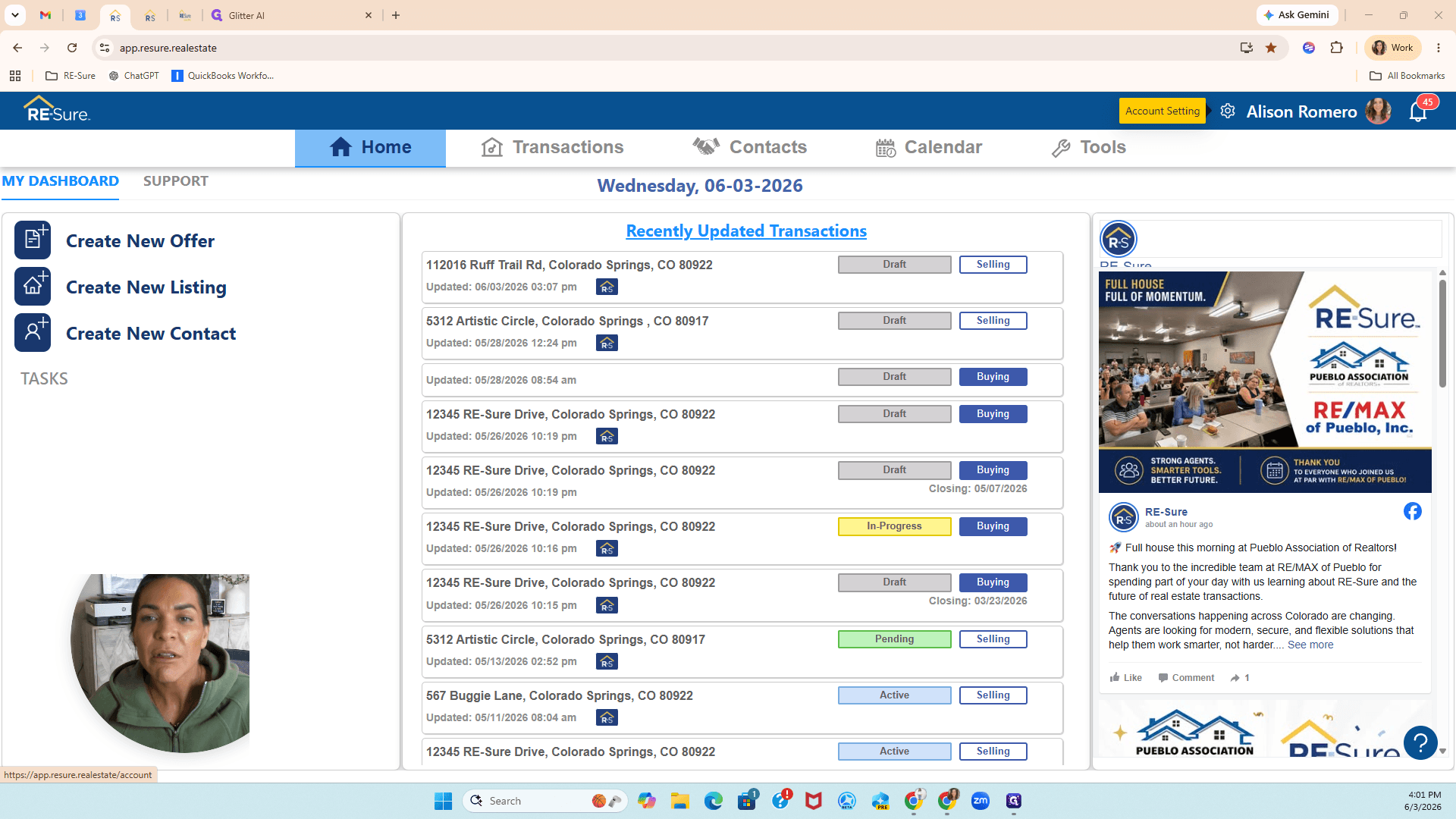 Step #1: Click the Account Settings gear icon in the upper right-hand corner of your home page.