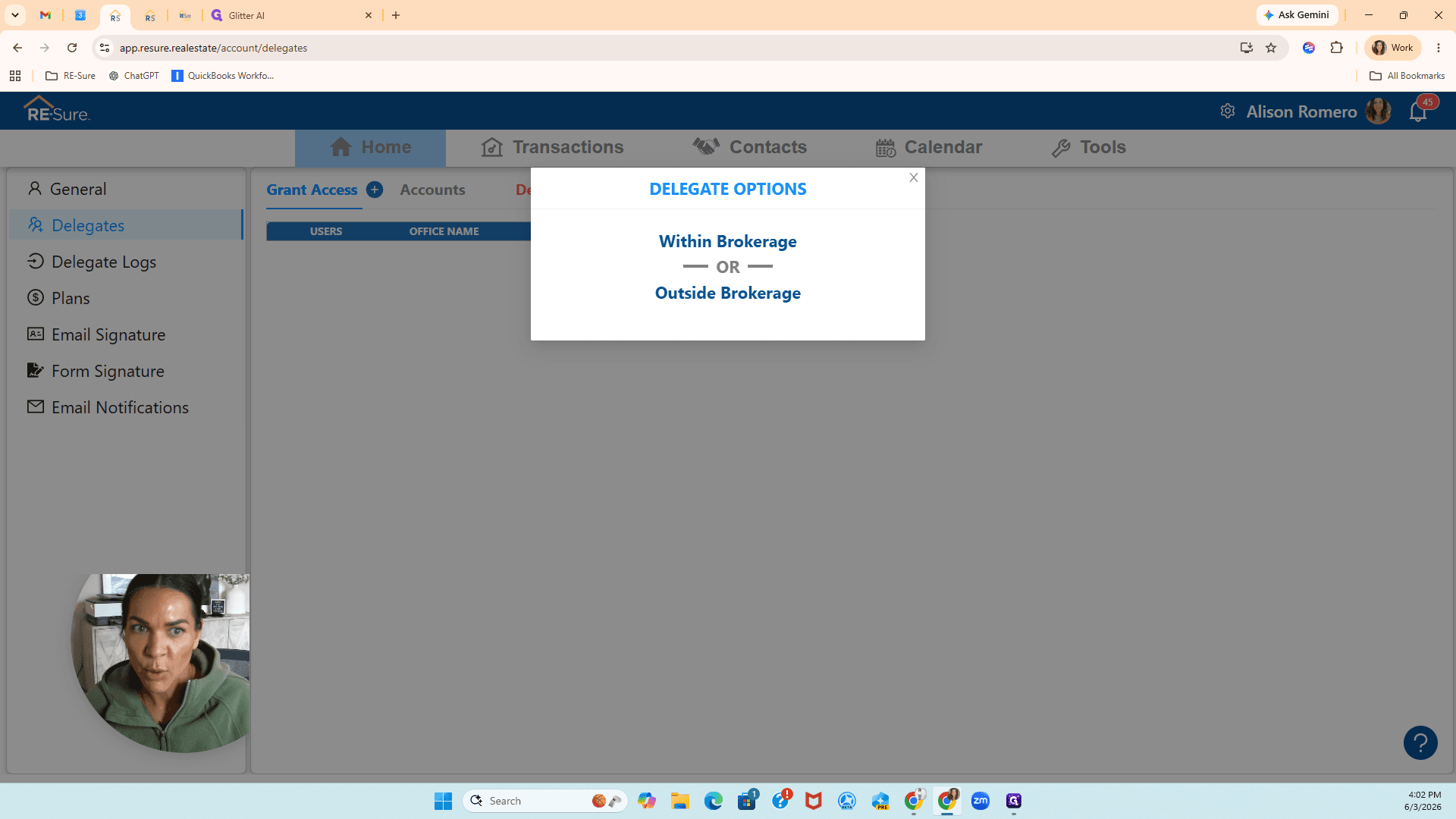 Step #4: Select Outside Brokerage since we are adding an external transaction coordinator.