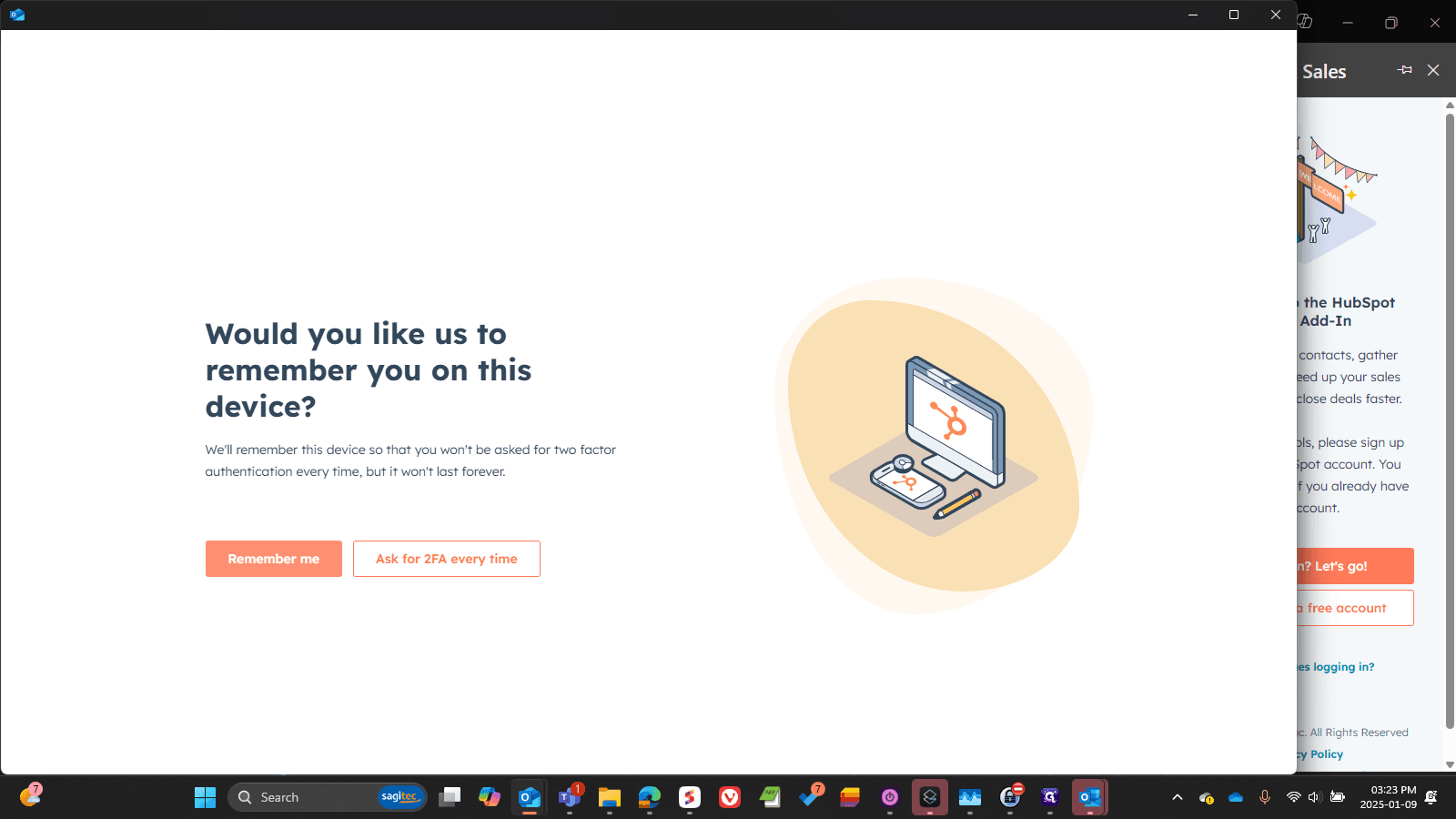 Step #8: Click on "Remember me"