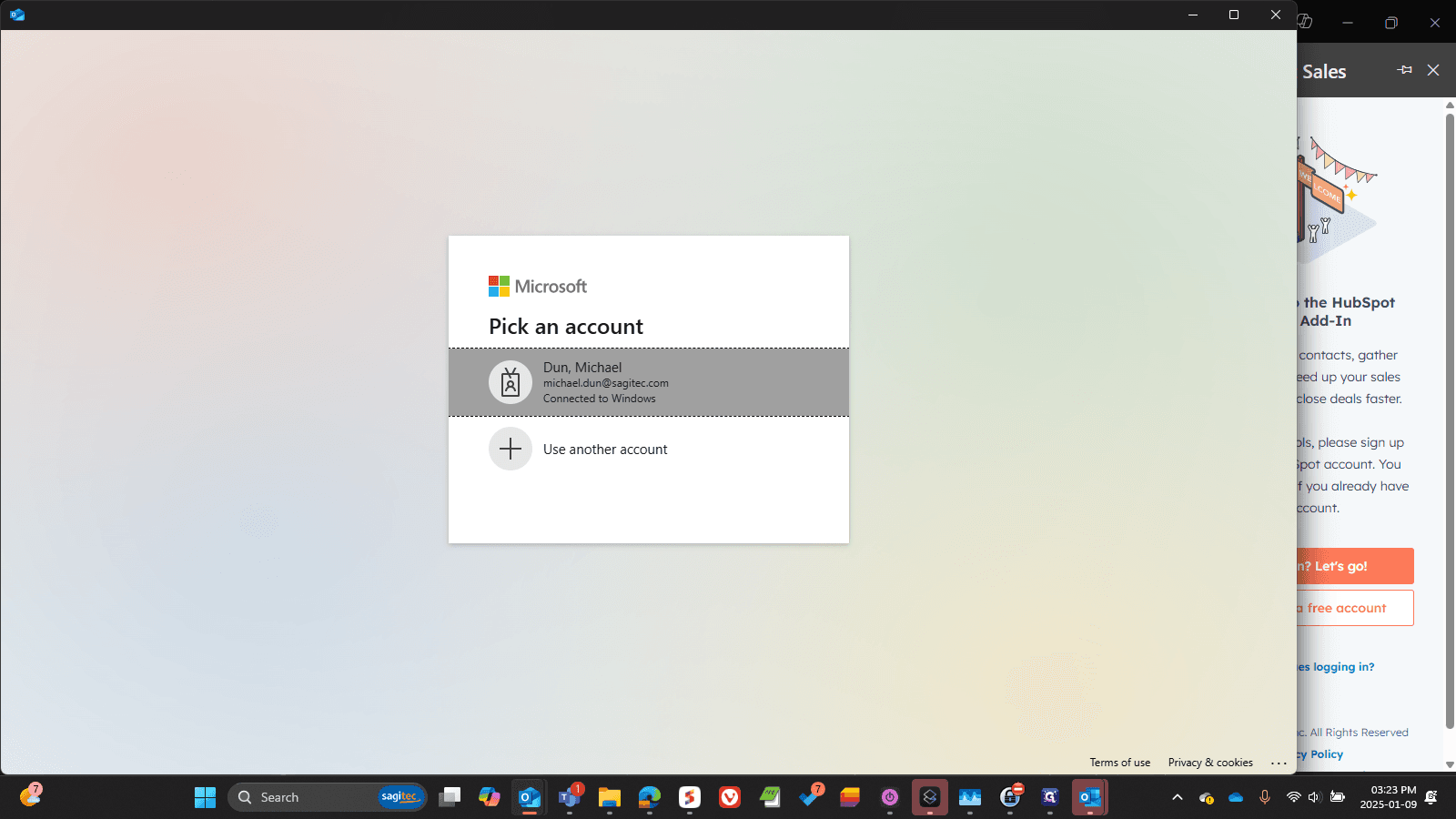 Step #5: Click on "Connected to Windows"