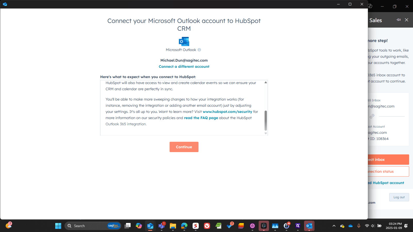 Step #15: Click on "Continue"