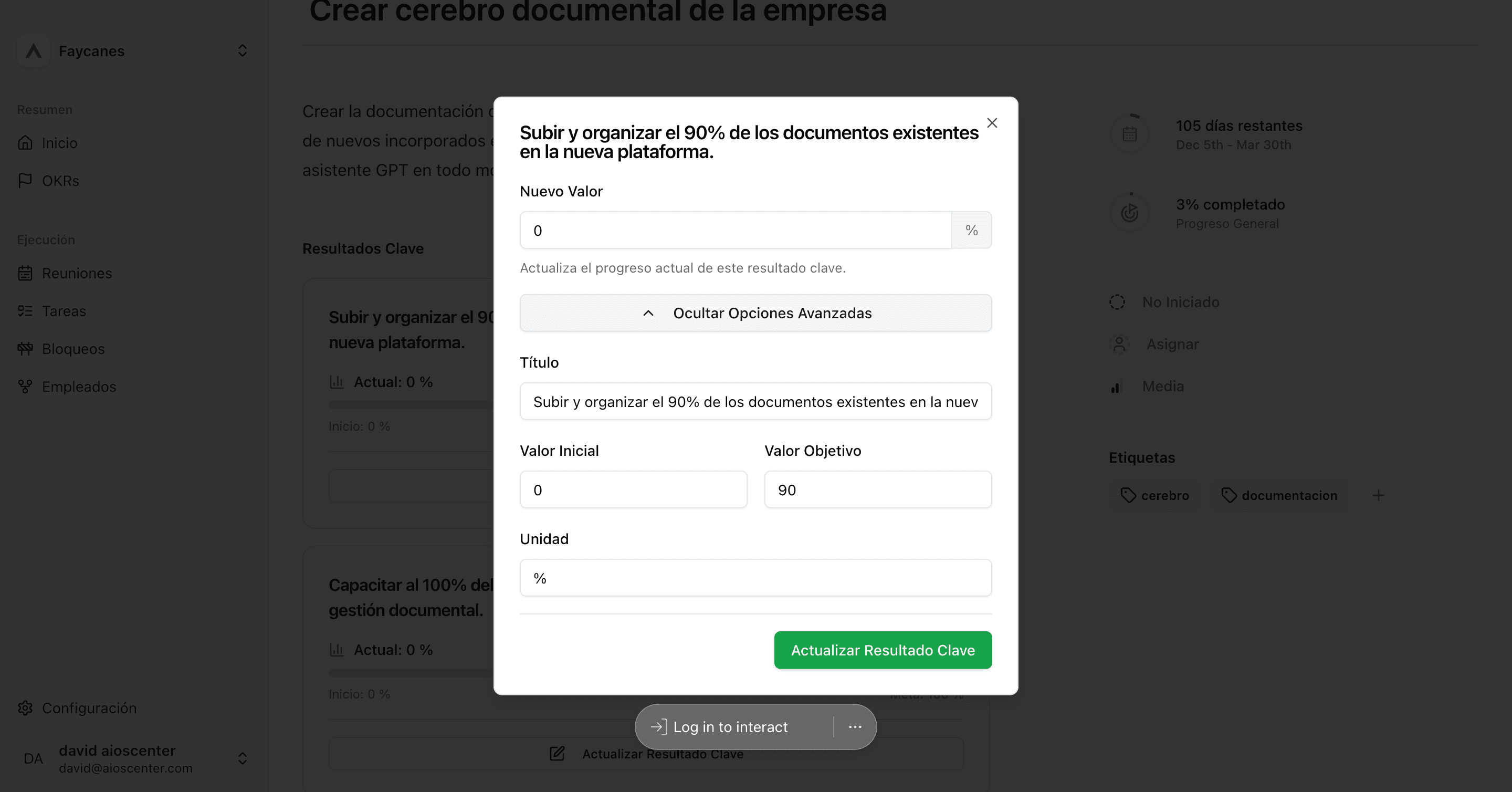 Step #17: Hagan clic en "Ocultar Opciones Avanzadas"