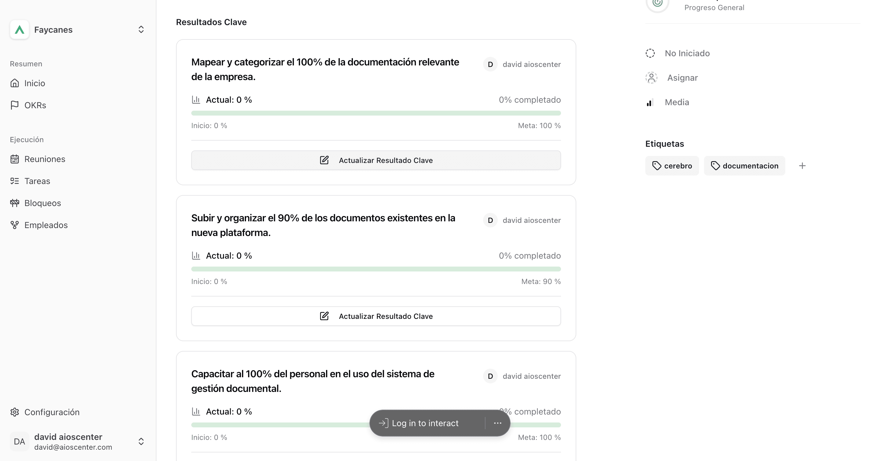 Step #10: Hagan clic en "Actualizar Resultado Clave"