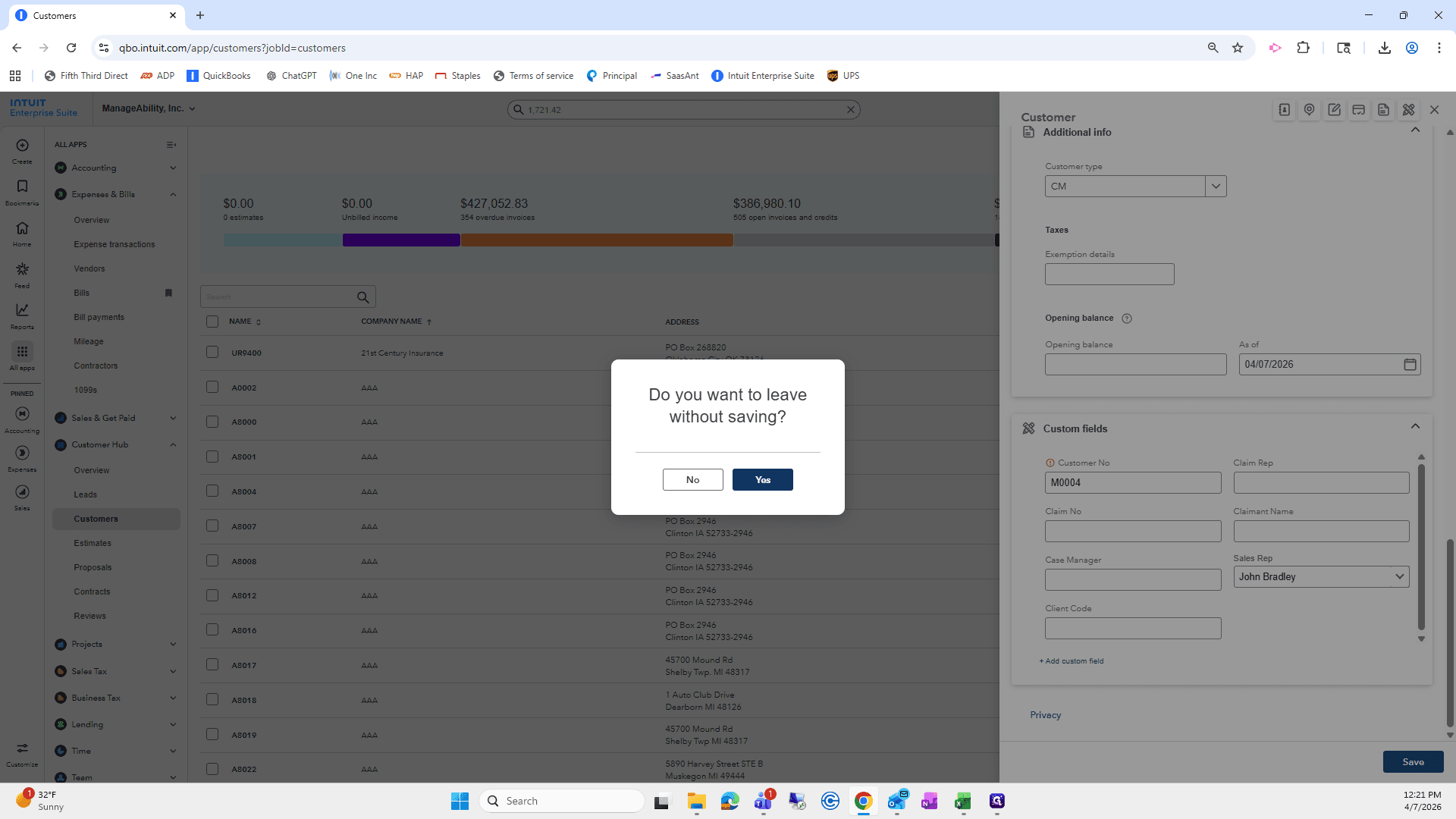 Step #88: Click on "Yes"