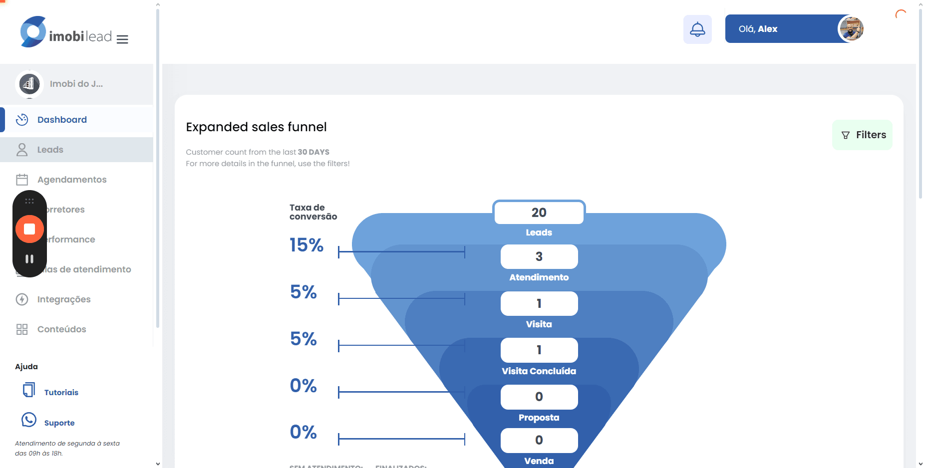 Step #2: Click "Dashboard"