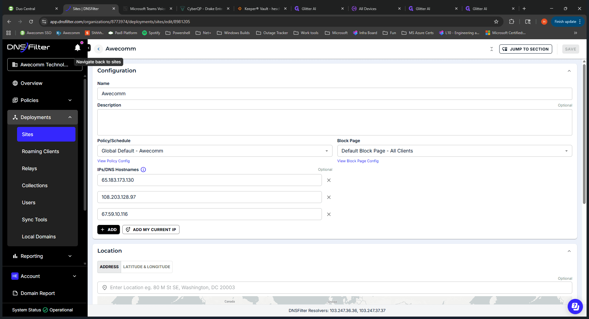 Step #19: Click on "DNS Filter"