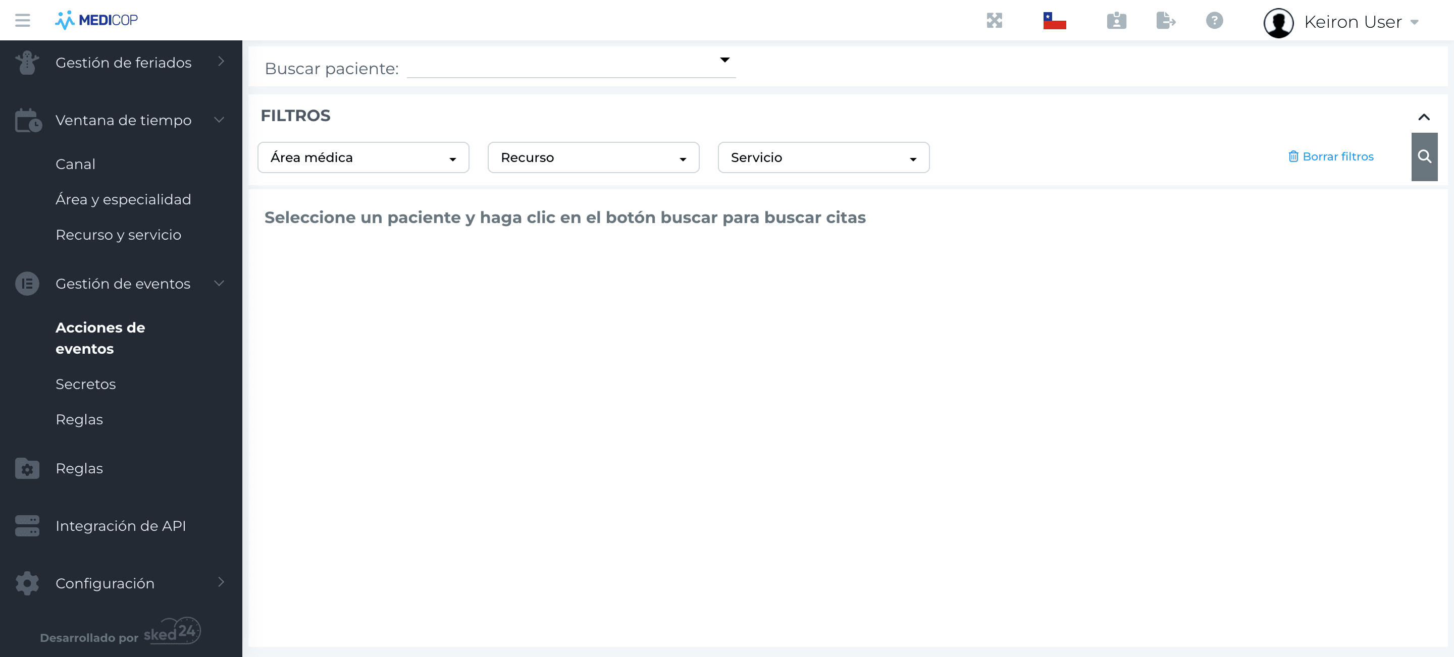 Step #1: Hagan clic en "Acciones de eventos"