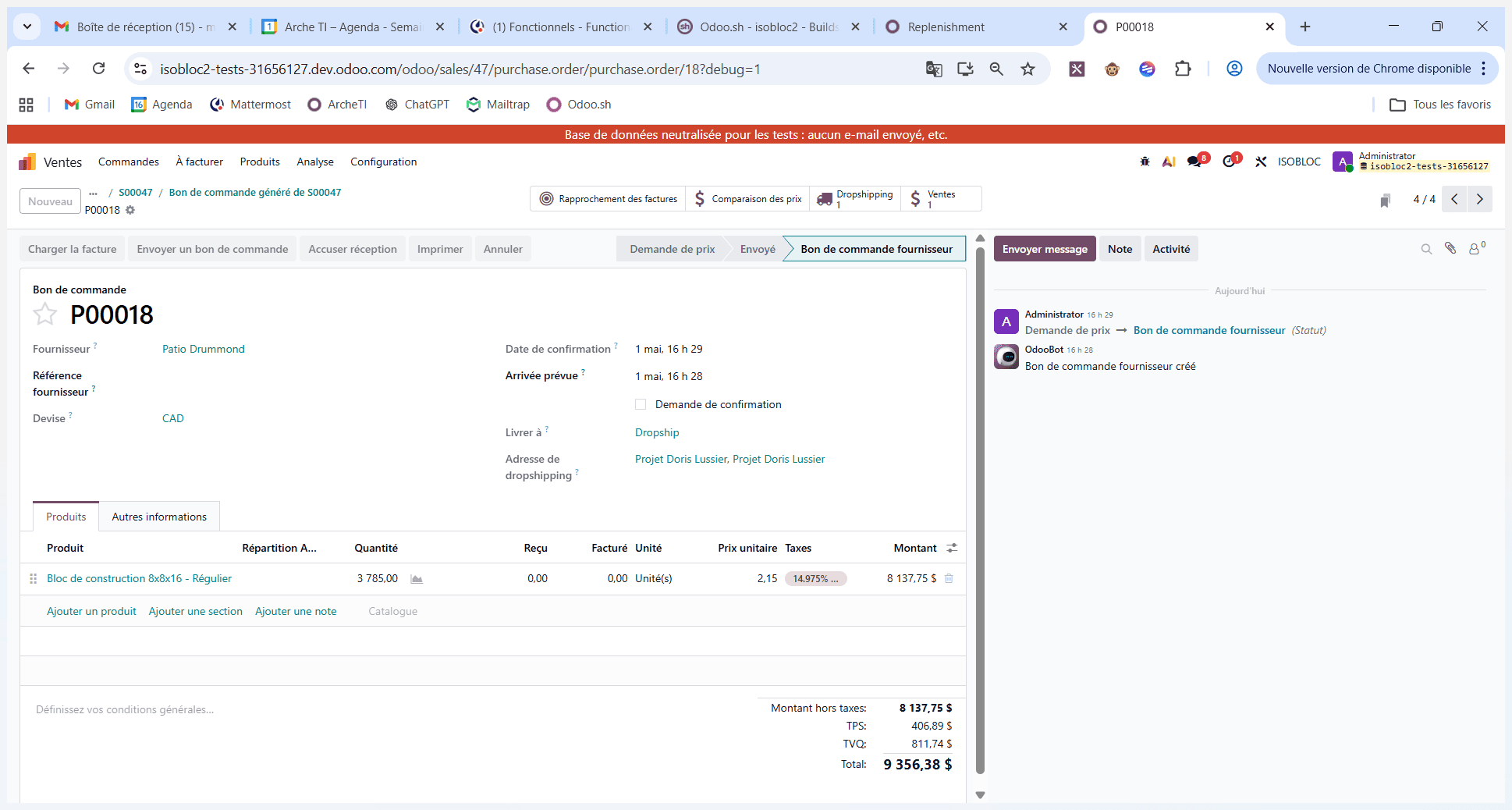 Step #14: Accédez à l'expédition en cliquant sur le bouton Dropshipping apparu en haut de la page.