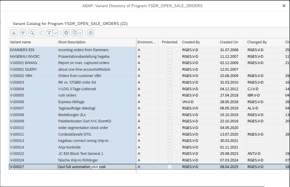 Step #5: Doppelklick auf "GOA full automation pilot cust"