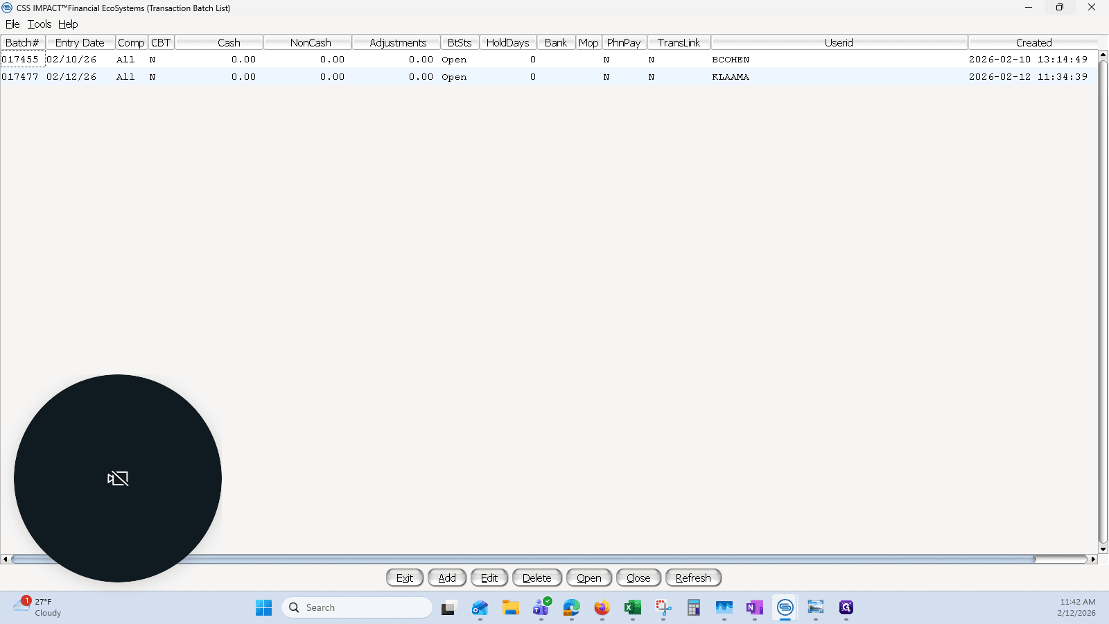 Step #7: Open your batch (or create a new one if needed)