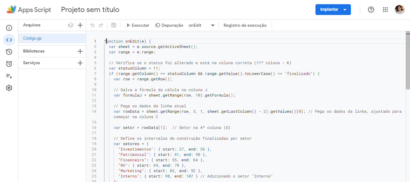 Step #14: Todos os scripts e códigos já são copiados junto