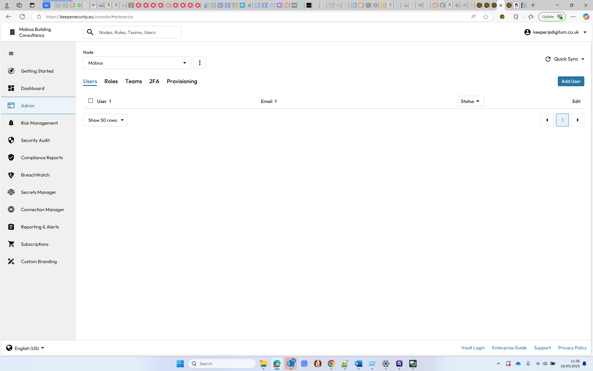 Step #13: Click on "Add User"