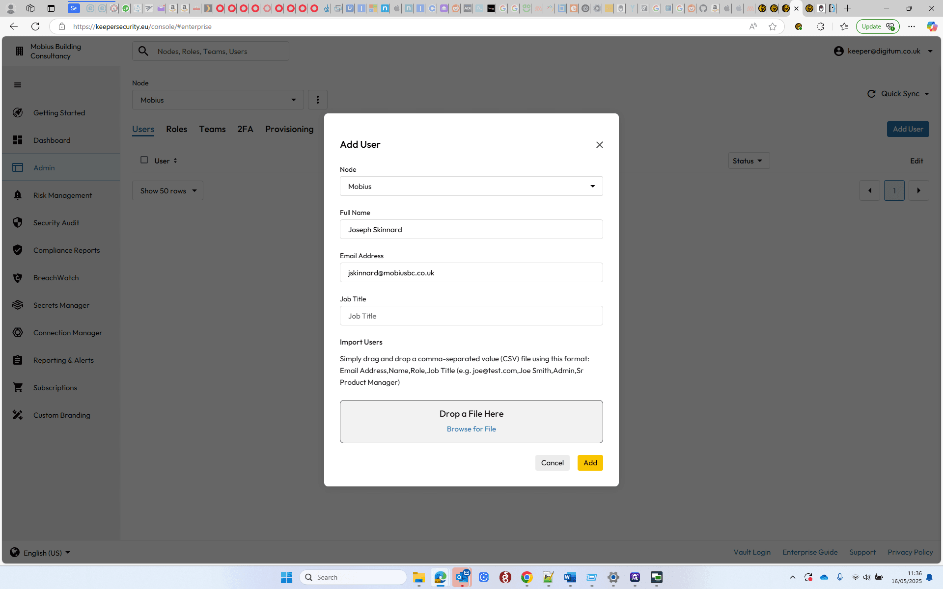 Step #67: Click on "Add"