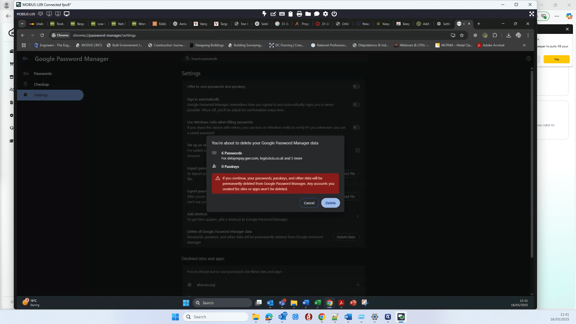 Step #56: Click on "Delete"