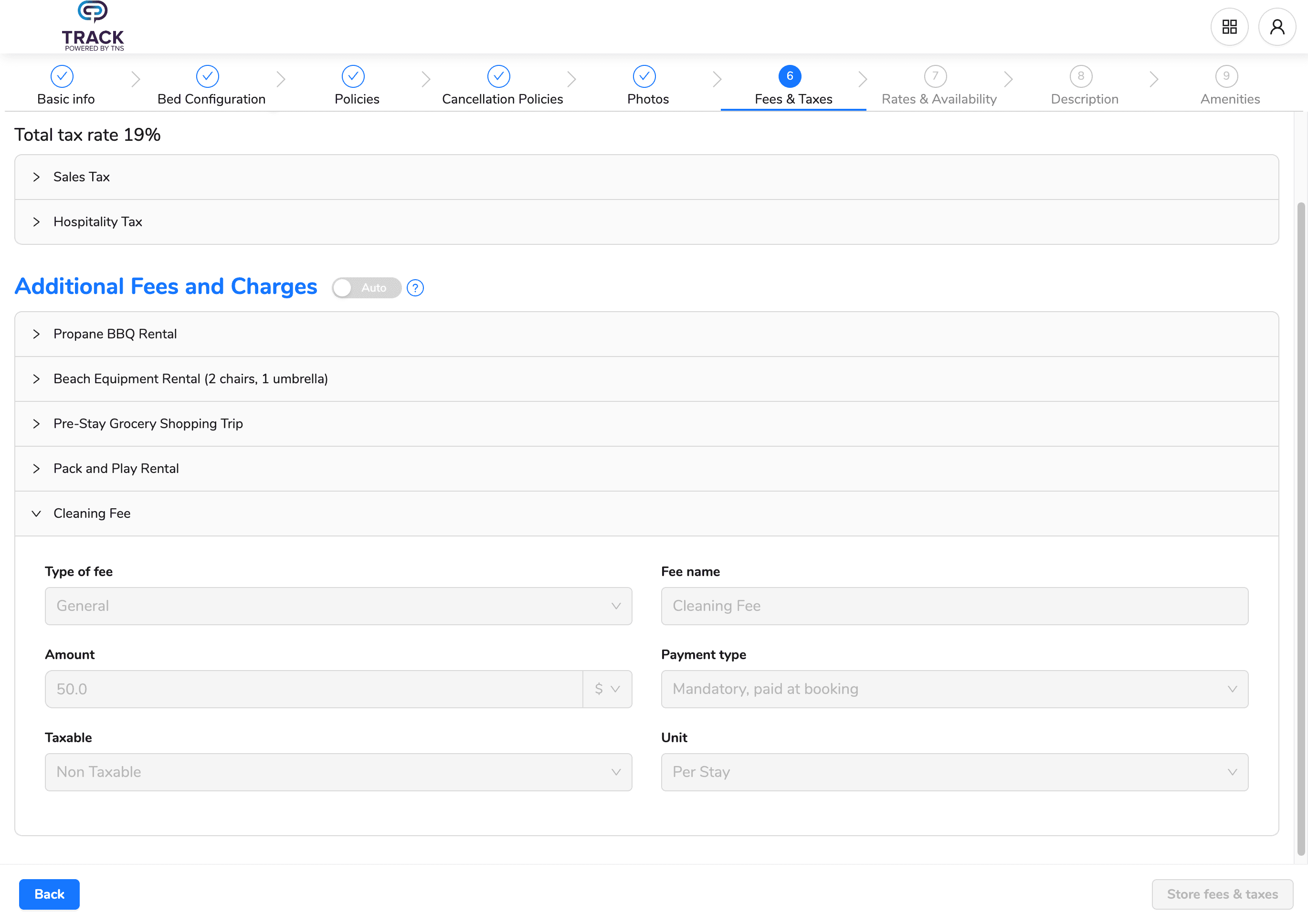 Step #146: Click on "> Pack and Play Rental"