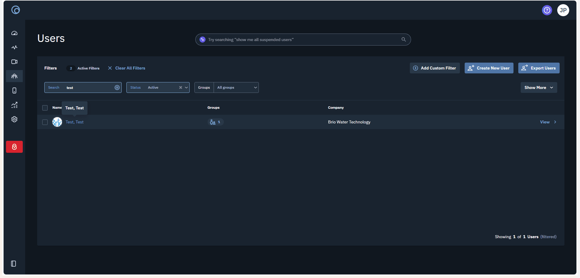 Step #3: Select the user from the resulting list to open their profile details.