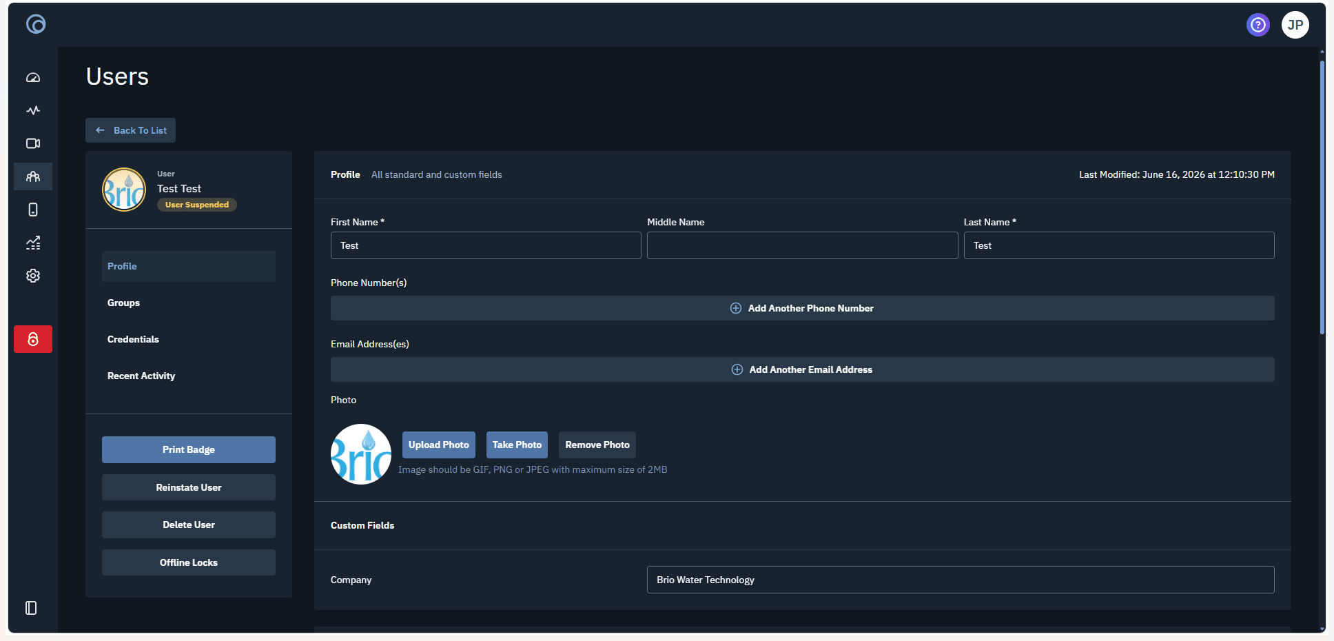 Step #6: Click ā Back To List to return to the user management page.