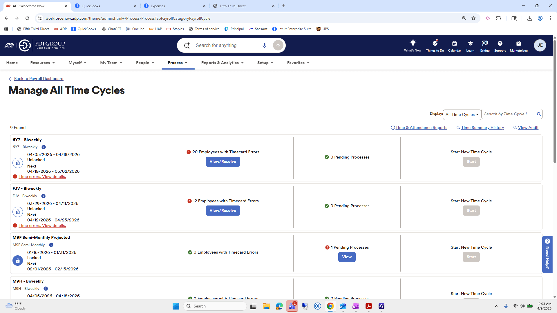 Step #7: Click on "Payroll Dashboard"