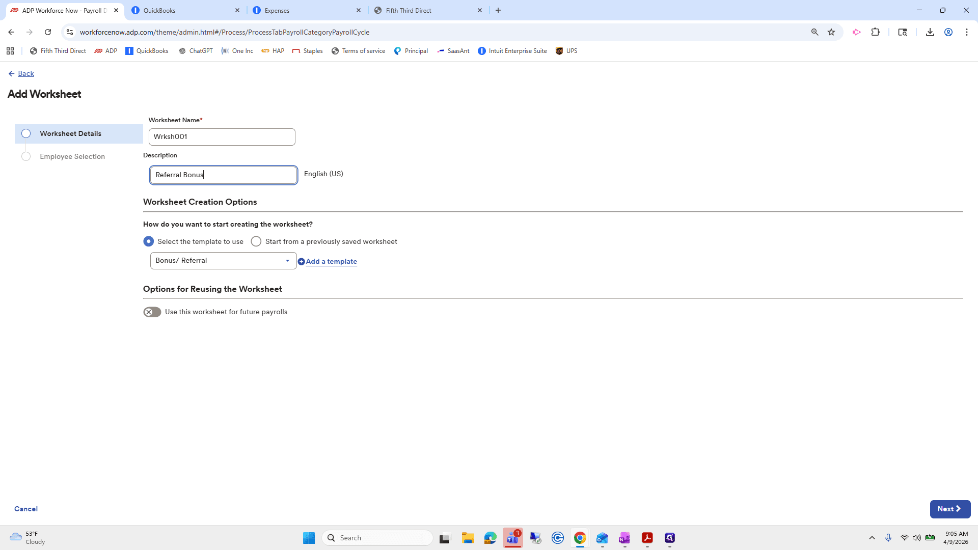 Step #44: Click on "Next >"