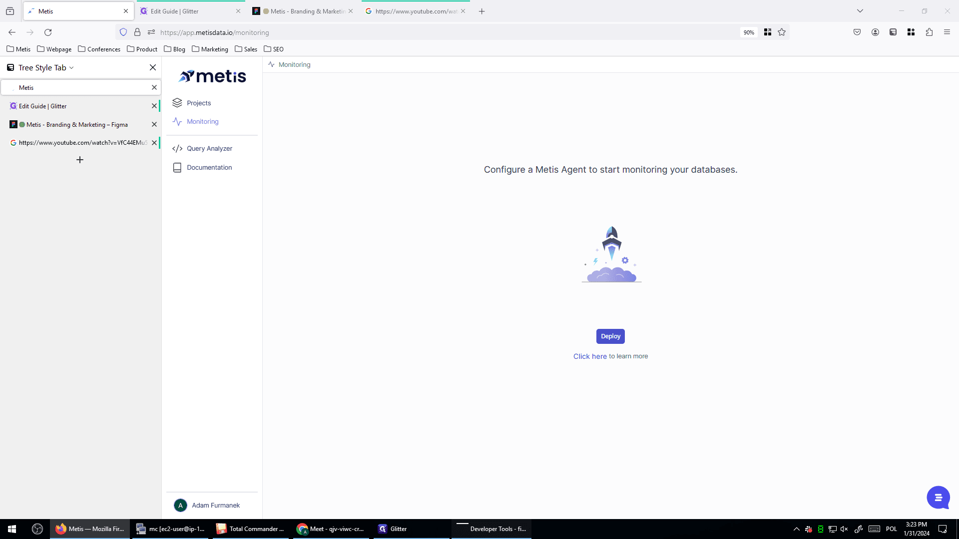 Step #6: Click "Developer Tools -"