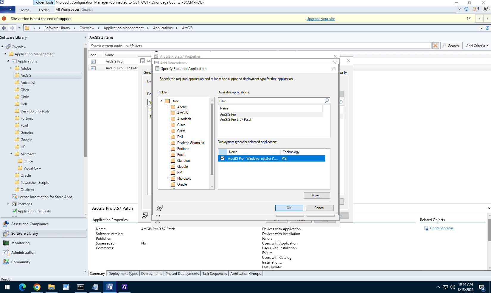 Step #33: Select the ArcGIS Pro base deployment type and click OK.