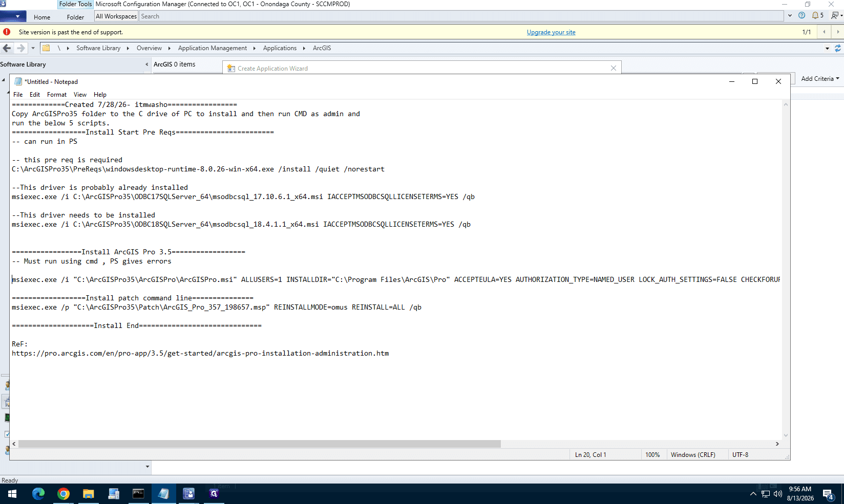 Step #13: During the setup wizard, append custom parameters to the installation program line (e.g., ALLUSERS=1 INSTALLDIR="...").