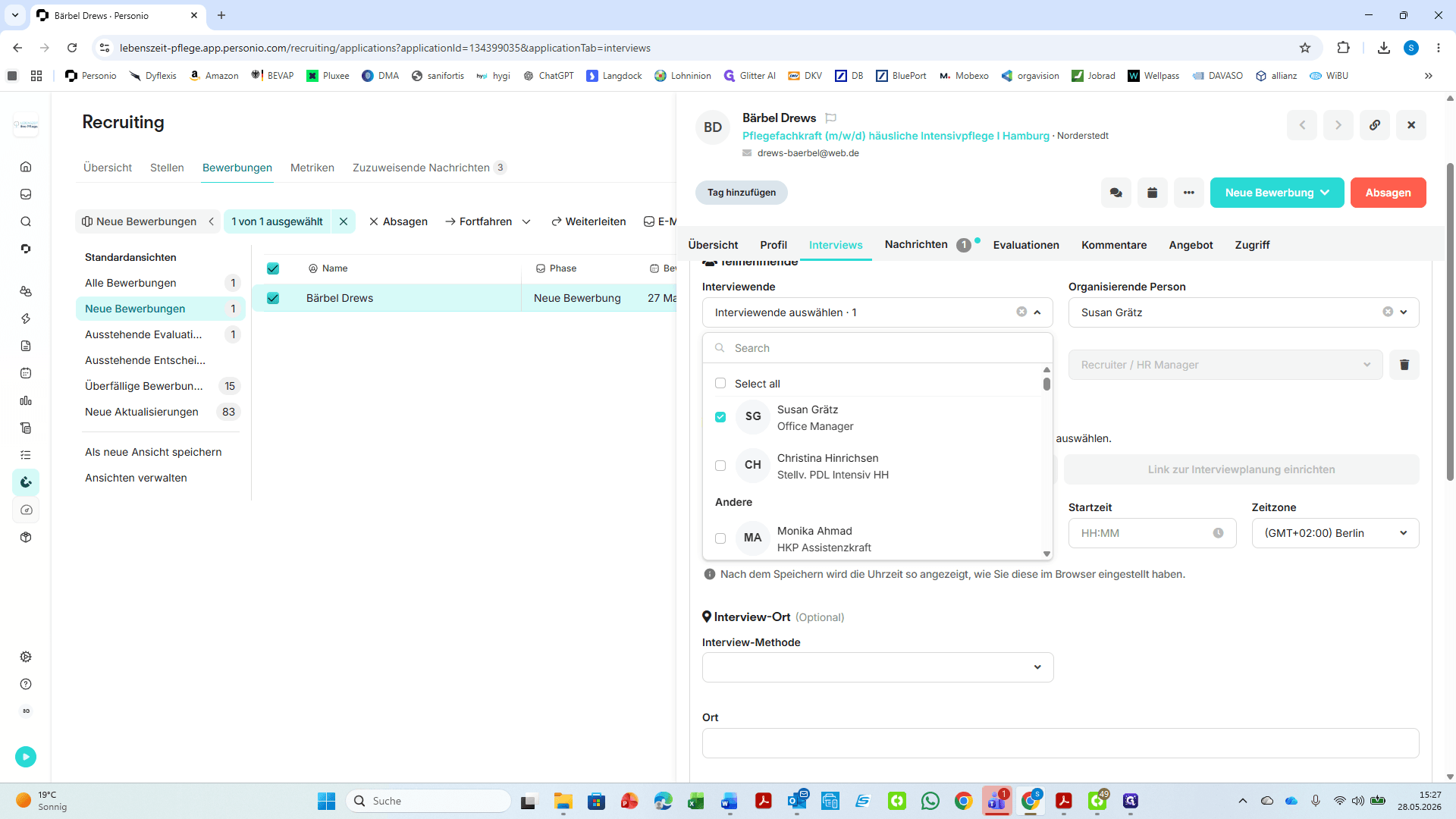 Step #7: Wählen Sie die entsprechenden Teammitglieder über die Checkboxen aus der Liste aus.